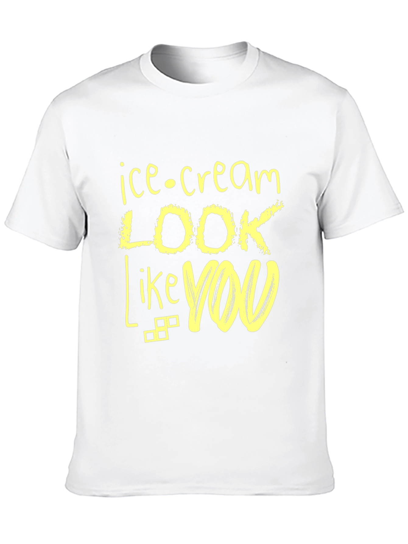 Ice Cream Look Like You Black Graphic Tee