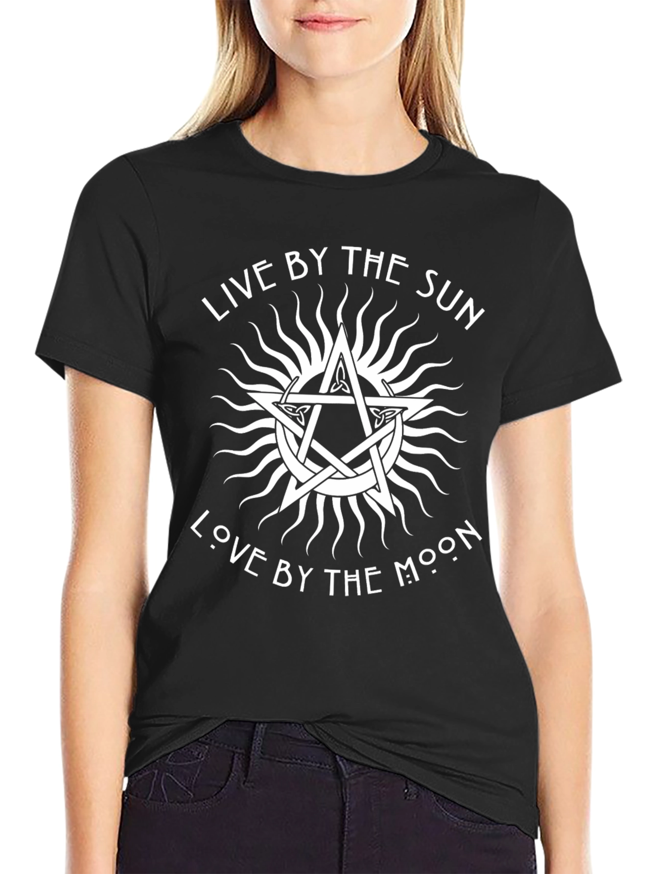 Live by Sun Love by Moon Graphic Tee