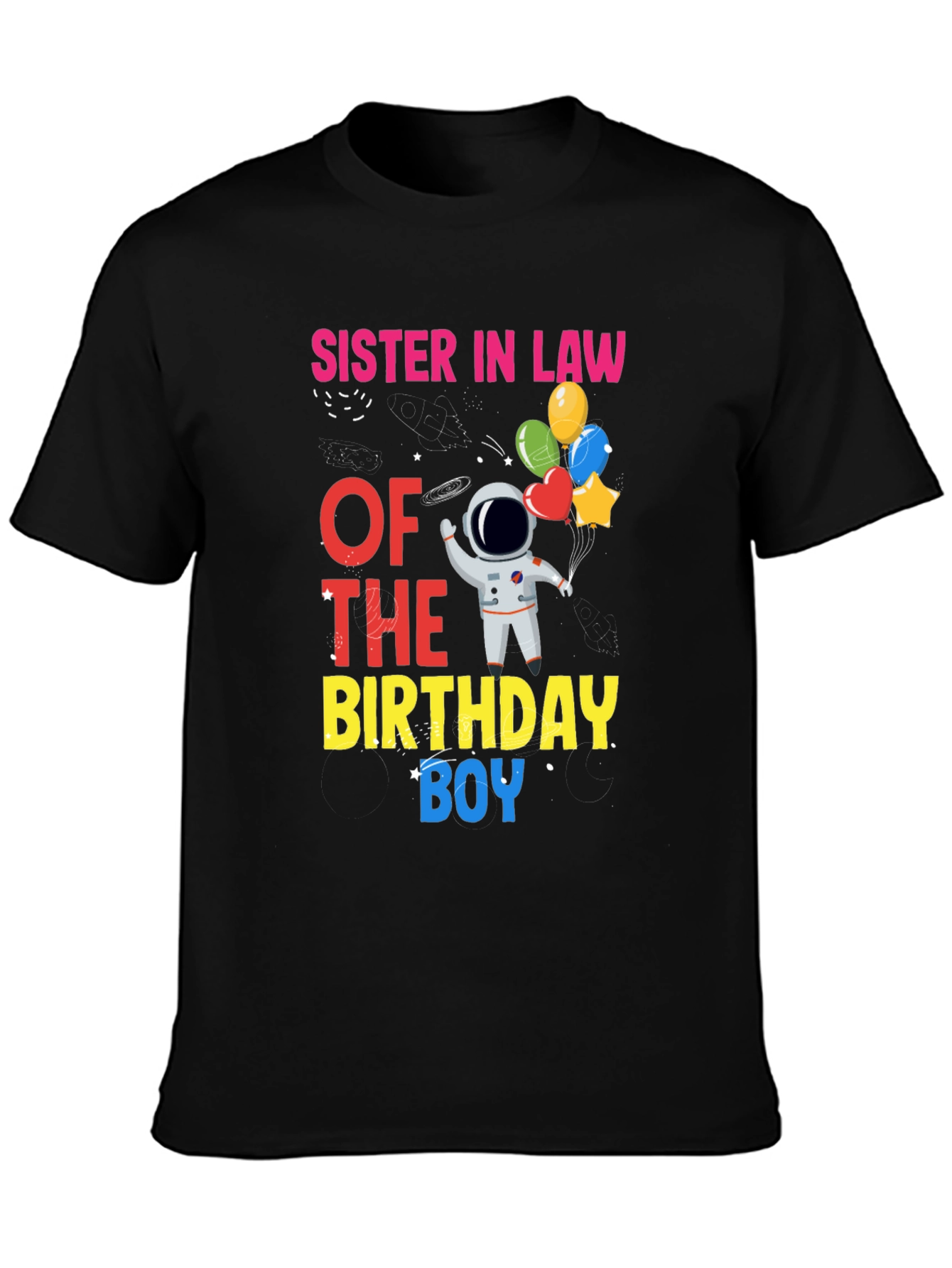 Sister-in-Law Birthday Boy Astronaut T-Shirt