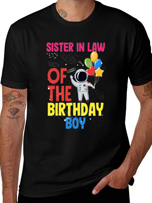 Sister-in-Law Birthday Boy Astronaut T-Shirt