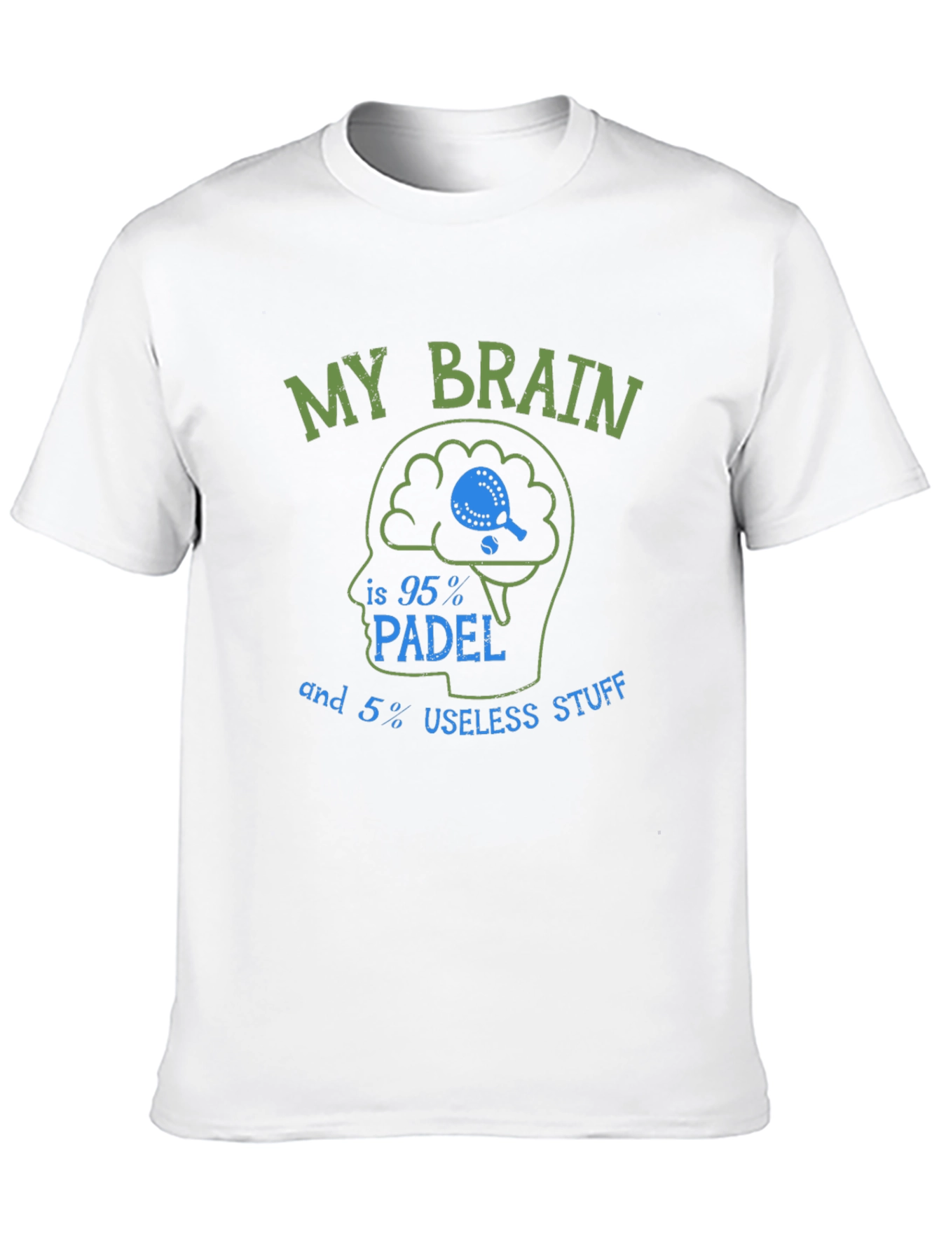 Padel Brain T-Shirt - Funny Sports Tee