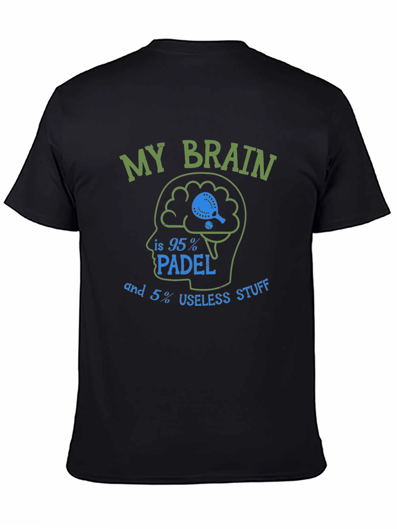 Padel Brain T-Shirt - Funny Sports Tee