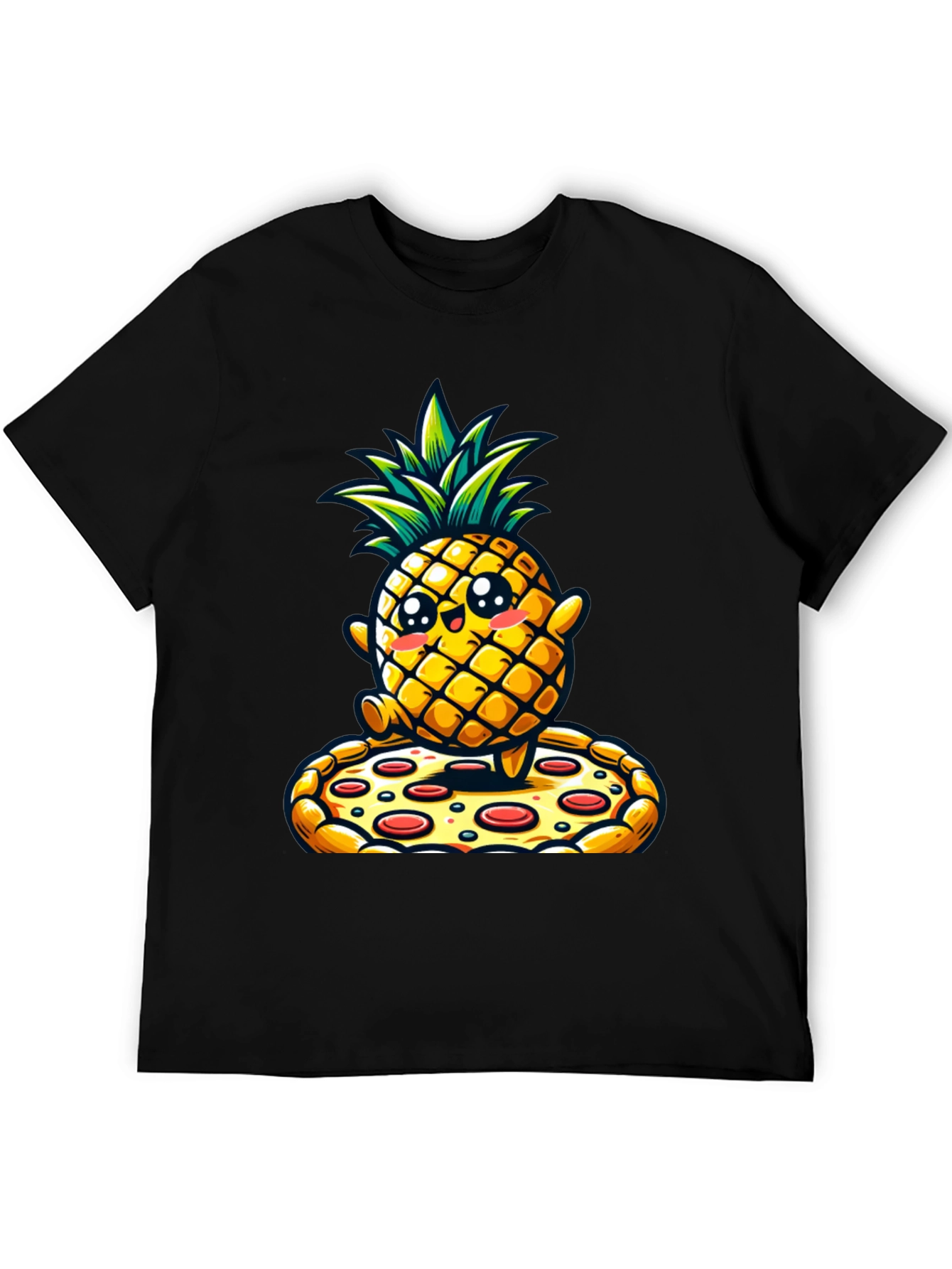 Pineapple Pizza Graphic Tee - Novelty Shirt