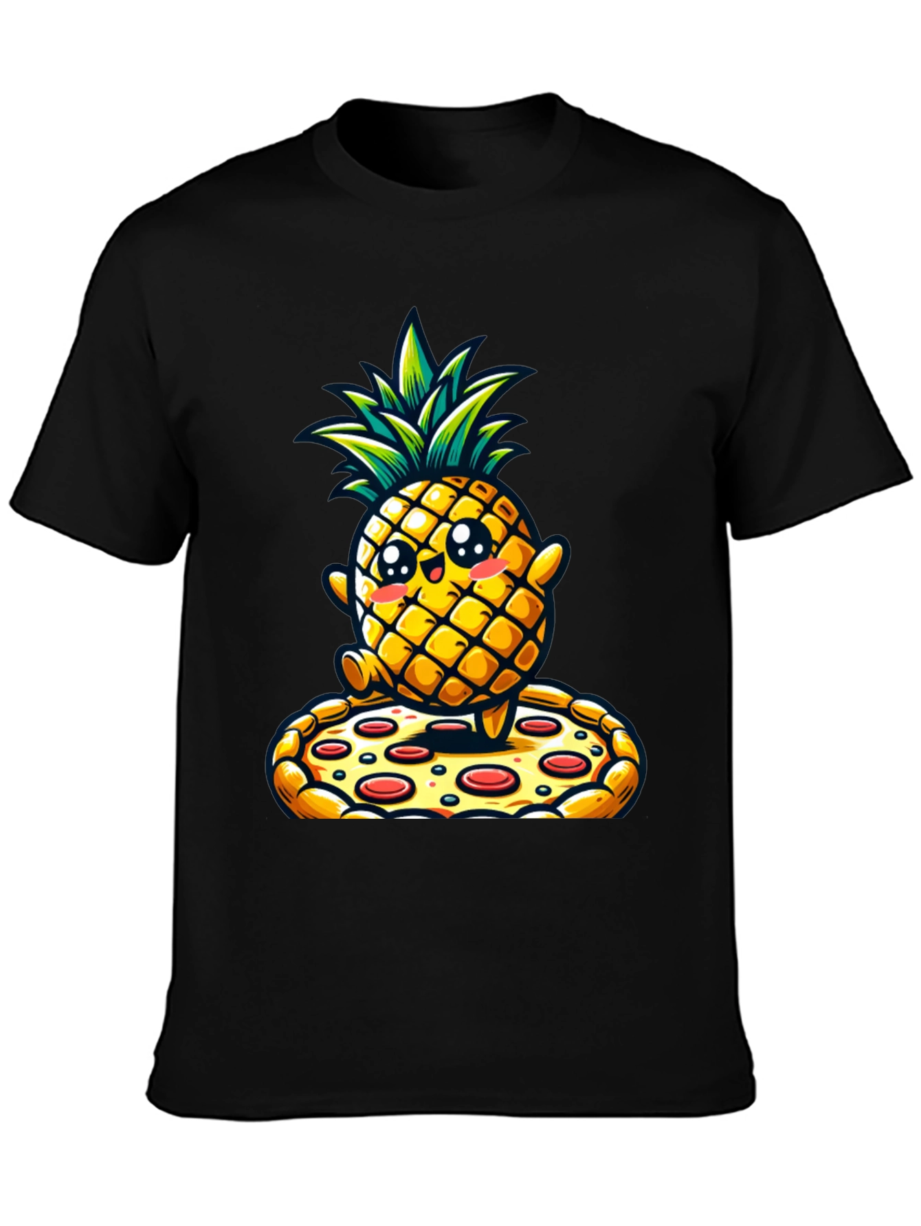 Pineapple Pizza Graphic Tee - Novelty Shirt