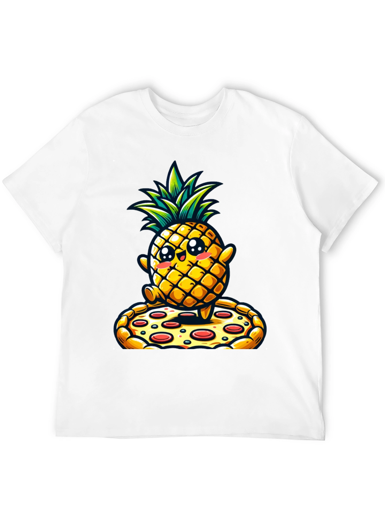 Pineapple Pizza Graphic Tee - Novelty Shirt