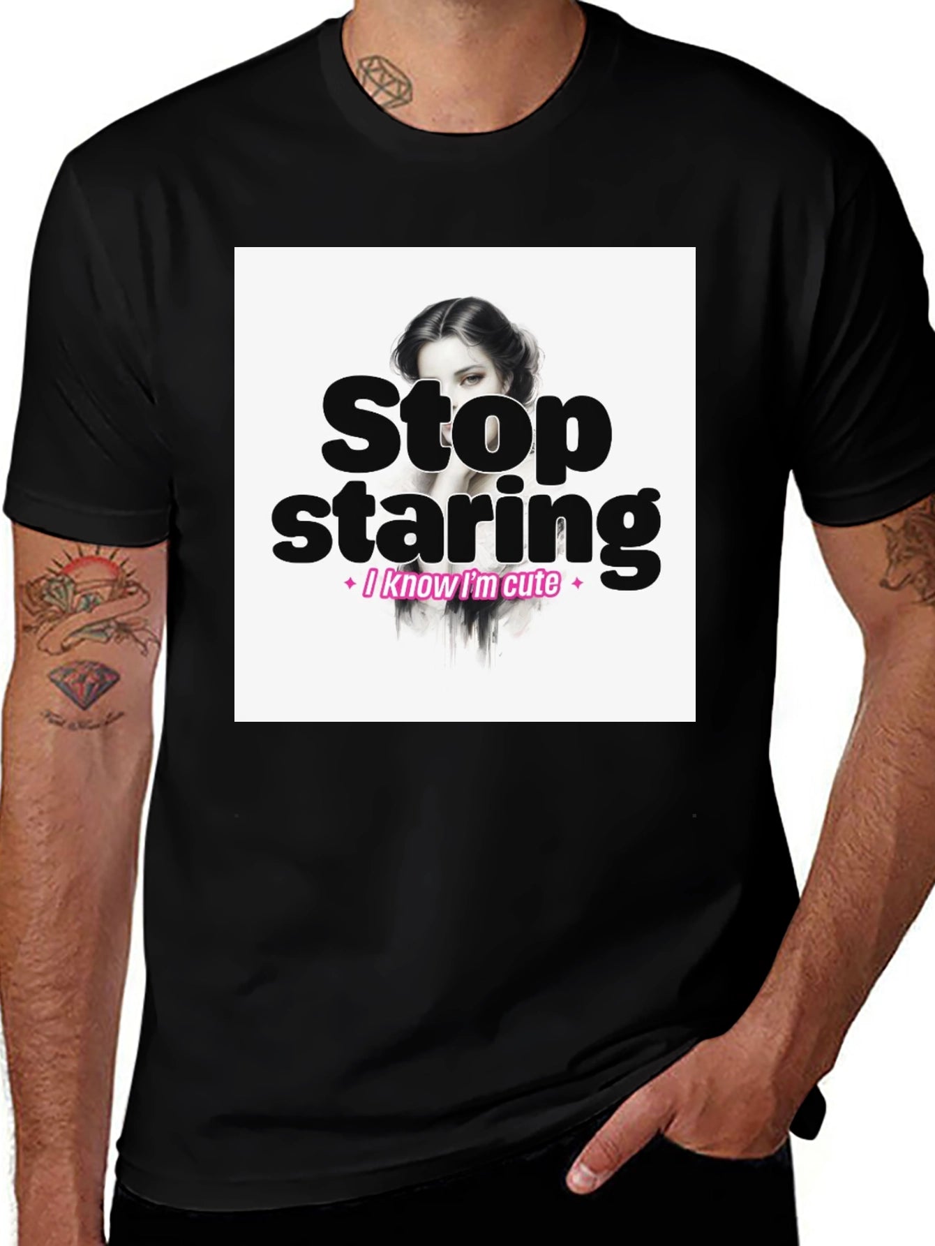 Stop Staring Graphic Tee