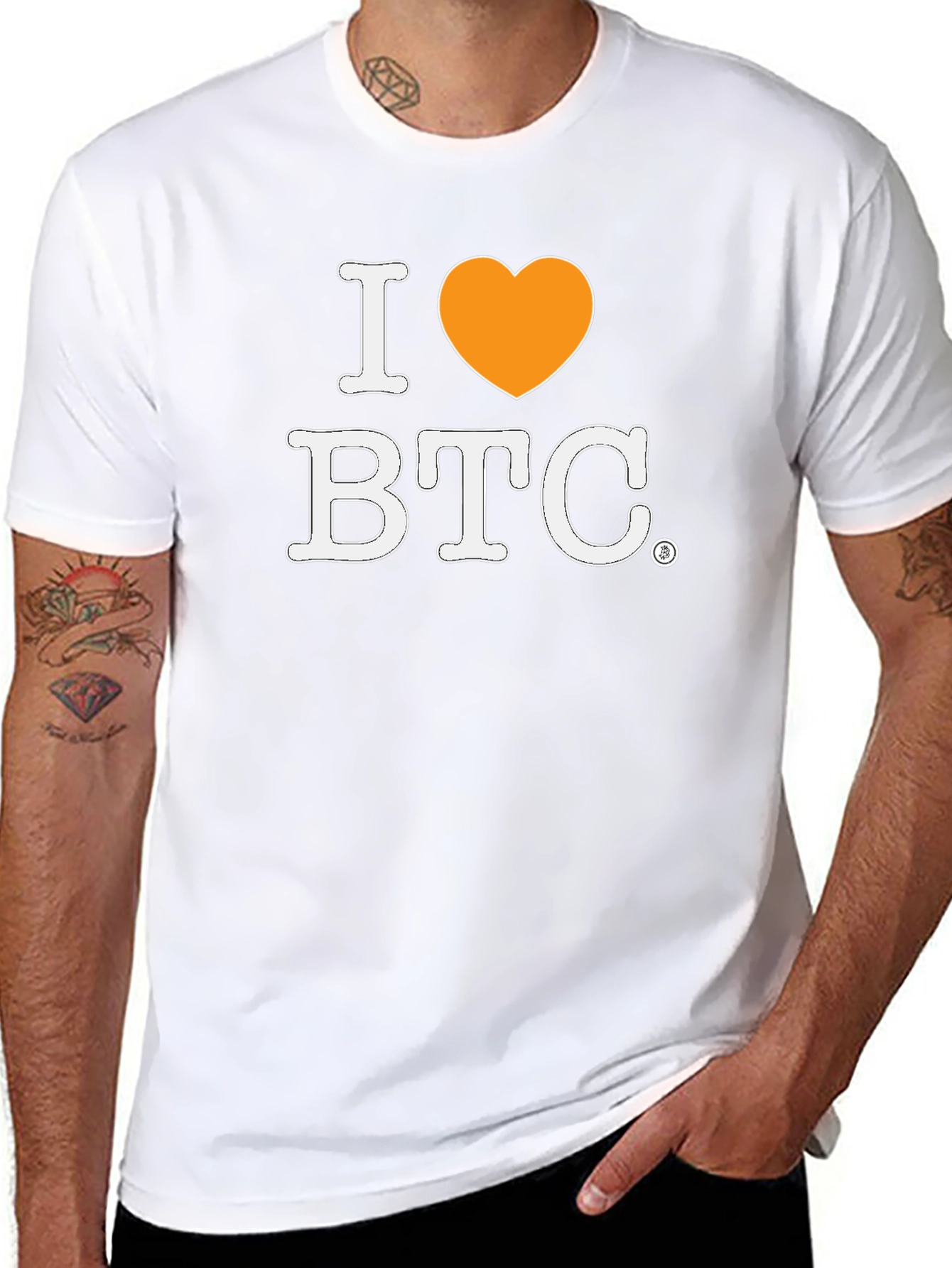 I Heart BTC Black T-Shirt