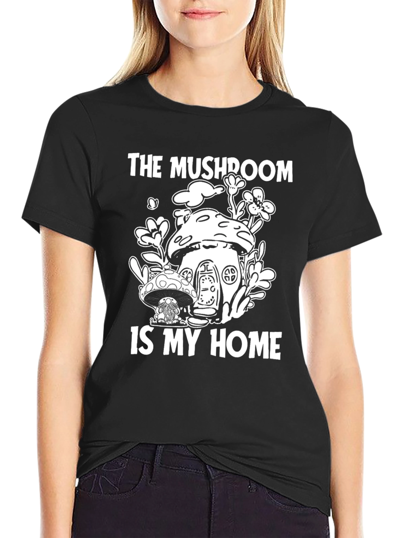 Mushroom Home T-Shirt - Nature Lover Tee