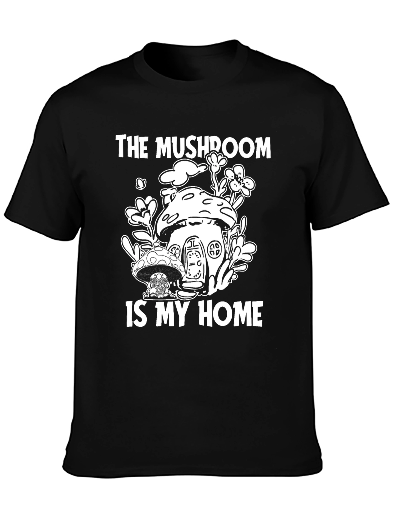 Mushroom Home T-Shirt - Nature Lover Tee