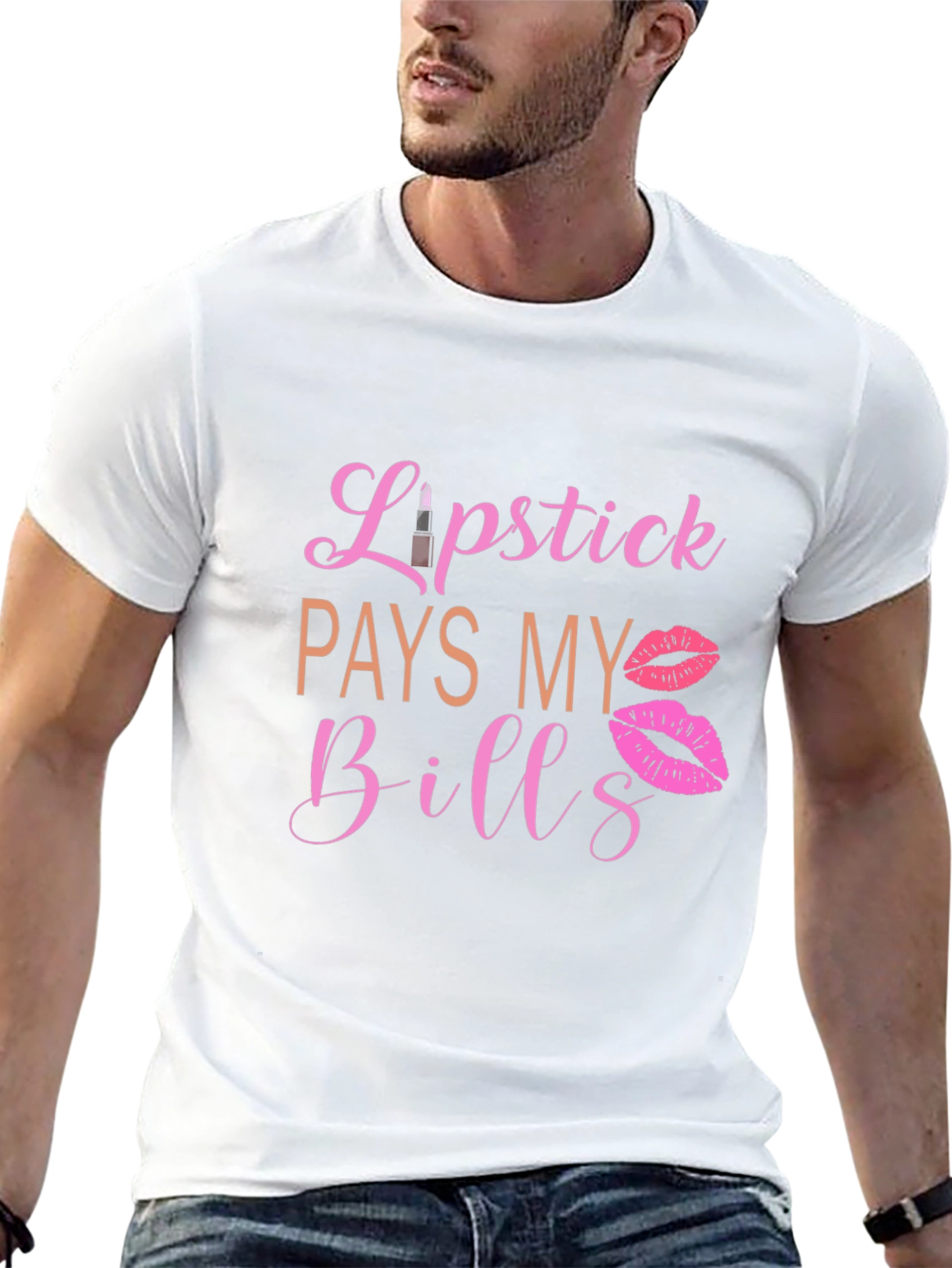 Lipstick Pays My Bills Graphic Tee