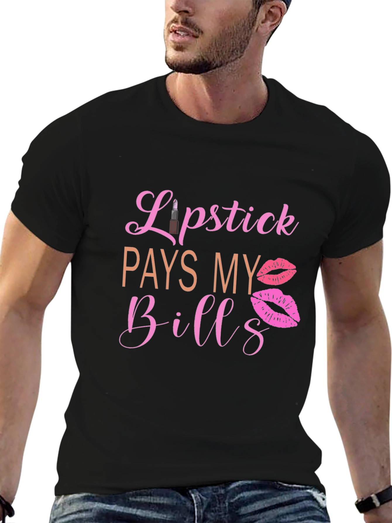 Lipstick Pays My Bills Graphic Tee