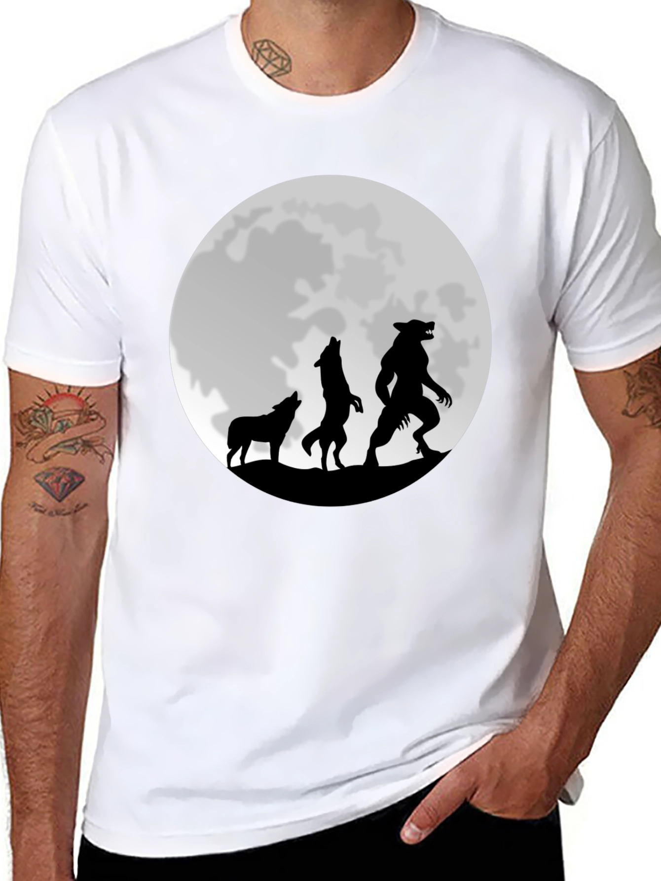 Werewolf Moon Graphic T-Shirt