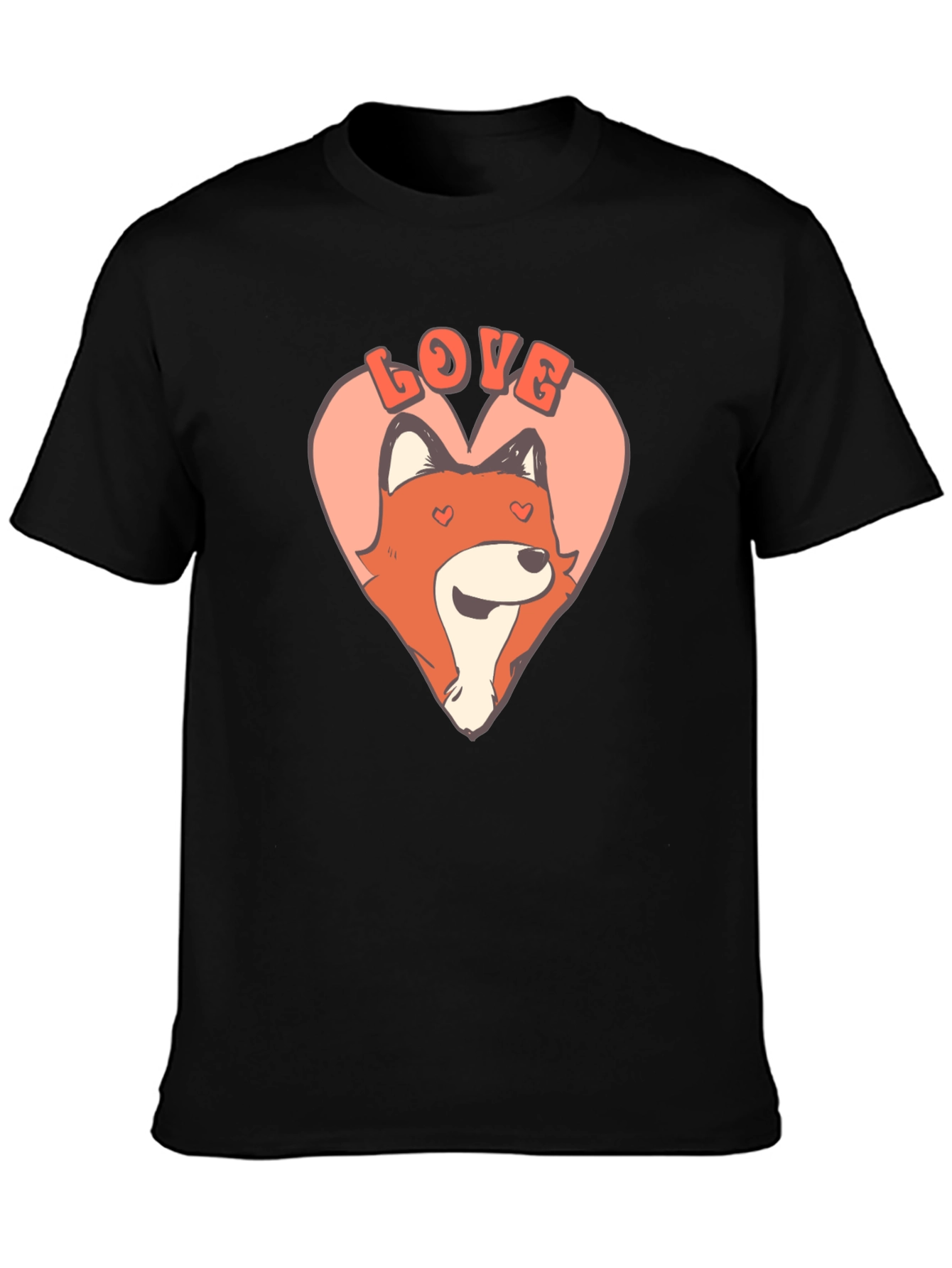 Cute Valentine Fox Graphic Tee