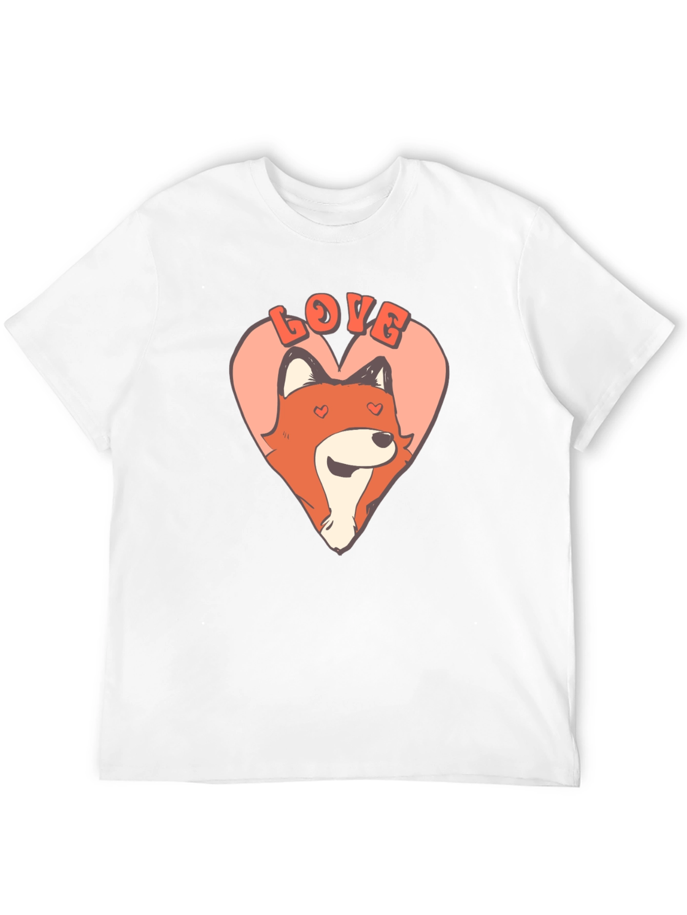 Cute Valentine Fox Graphic Tee