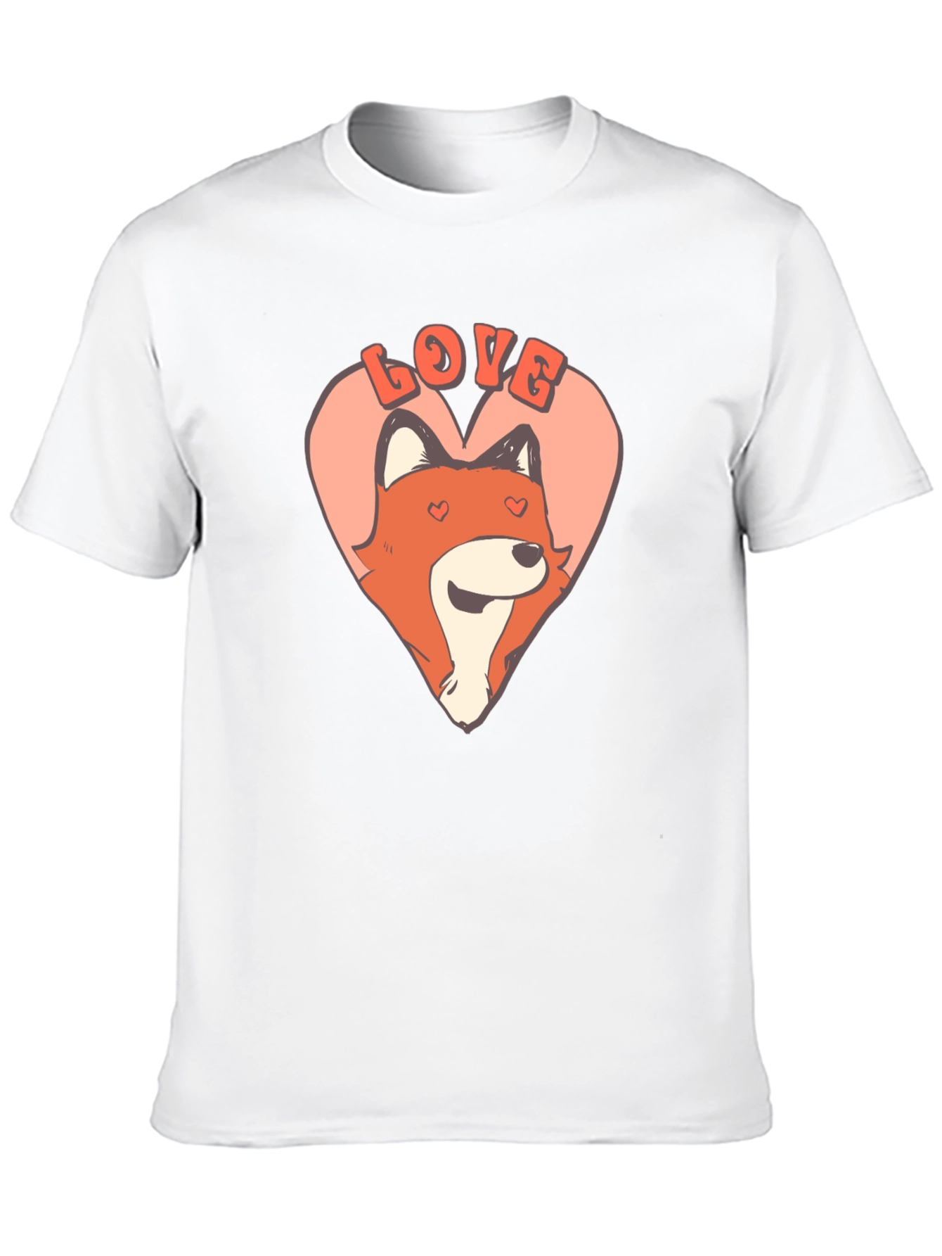 Cute Valentine Fox Graphic Tee