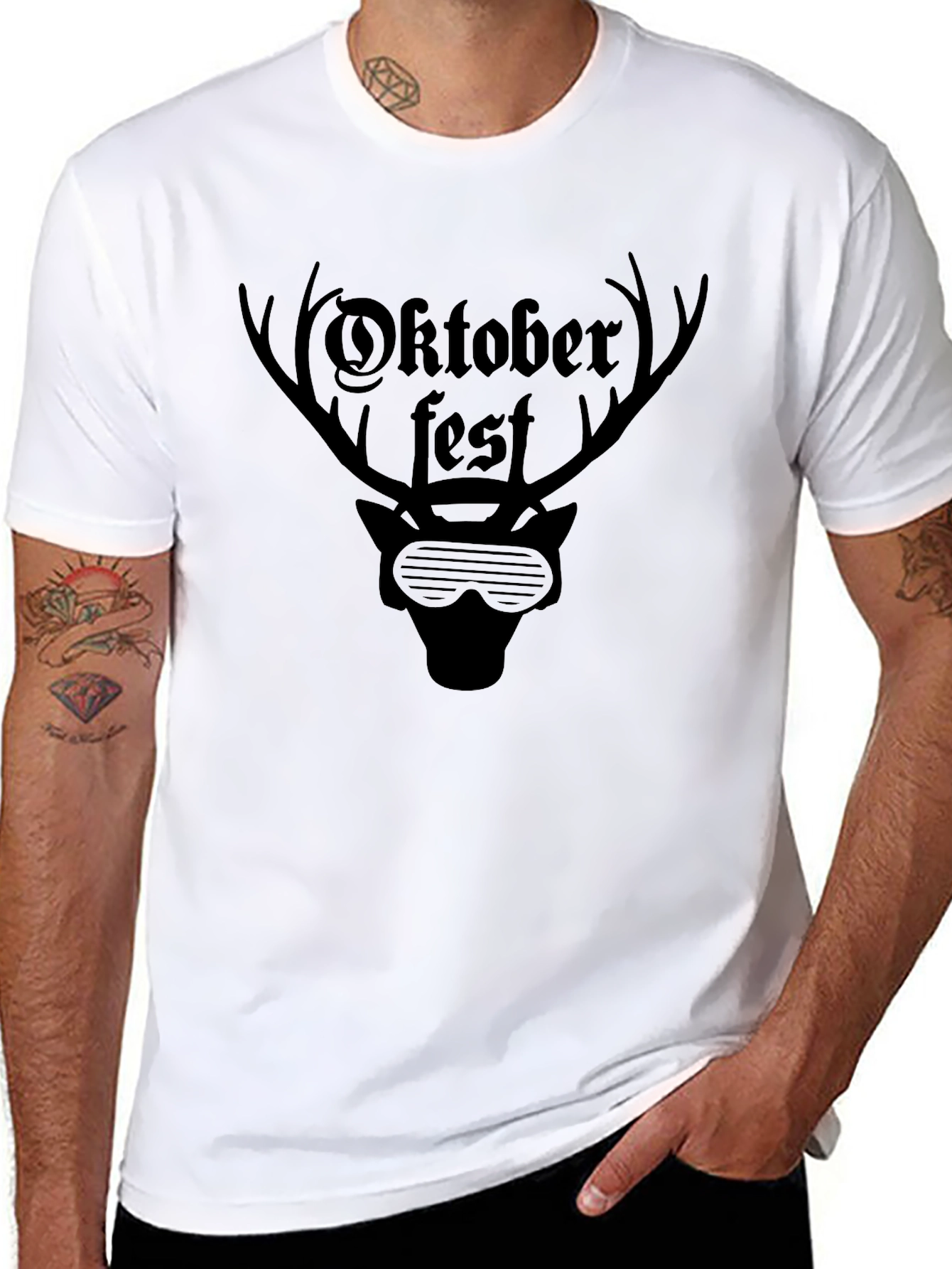 Oktoberfest Deer Graphic T-Shirt