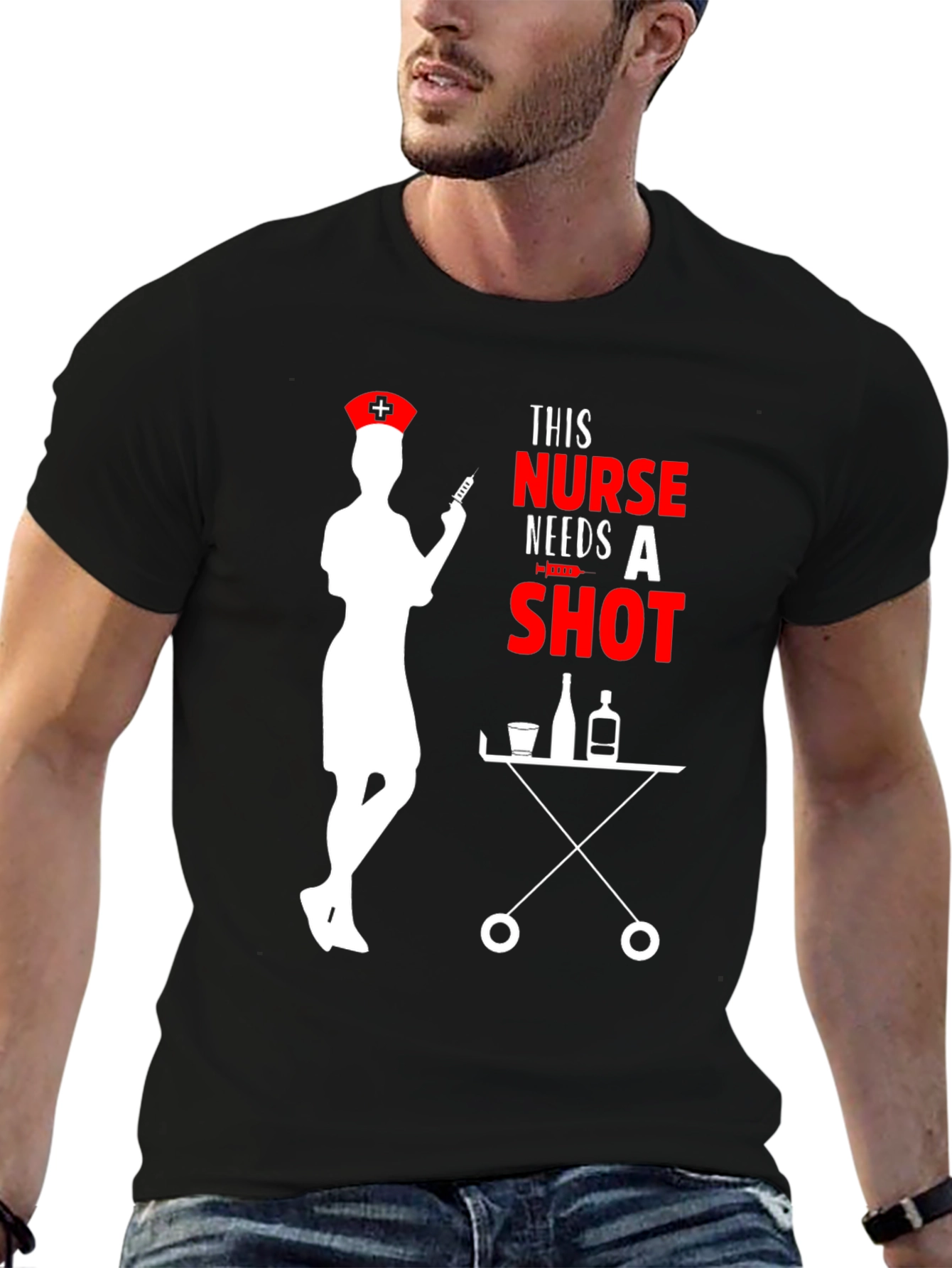 Nurse Needs A Shot Graphic T-Shirt