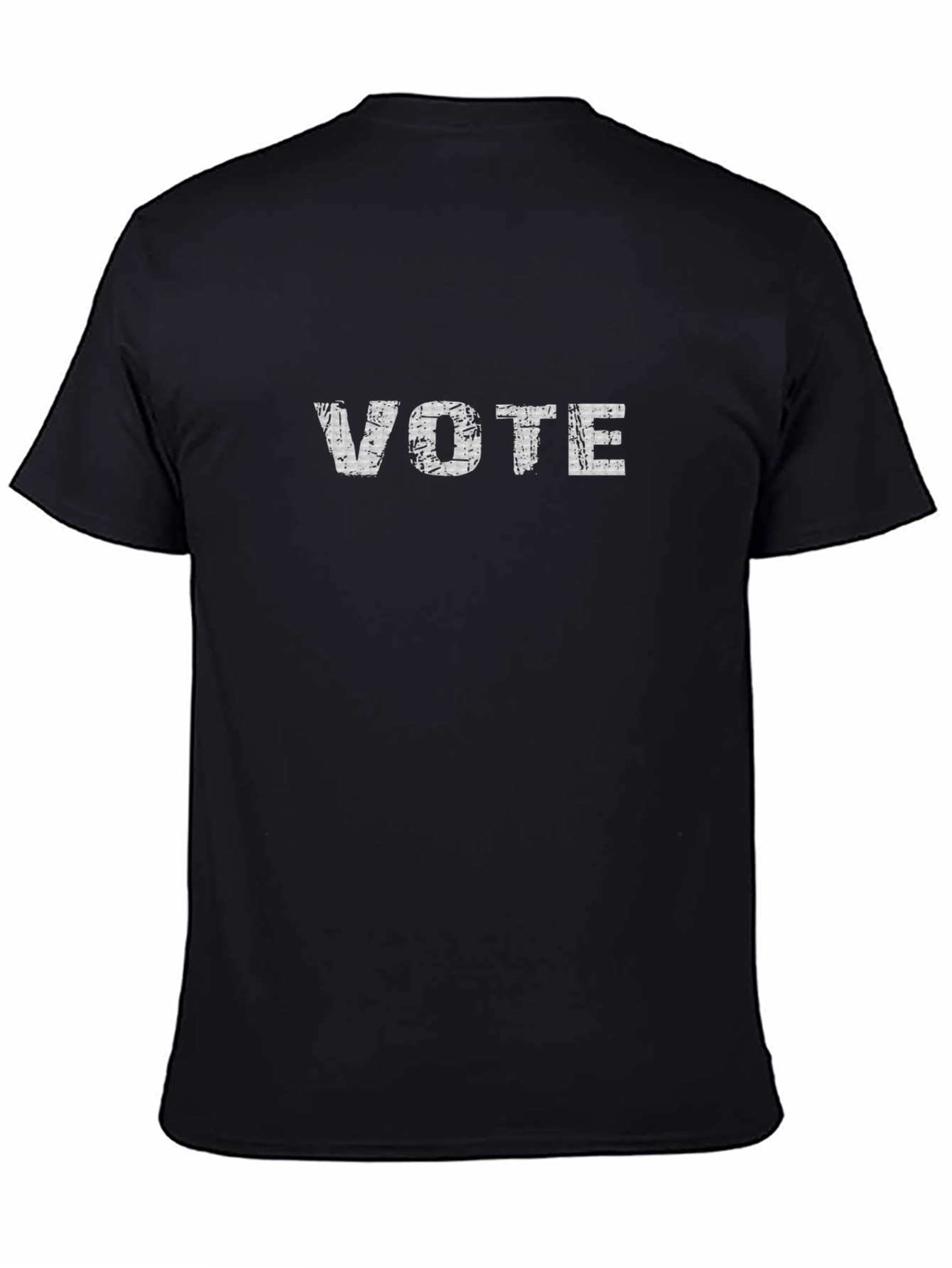 Vote T-Shirt - Black Cotton Tee