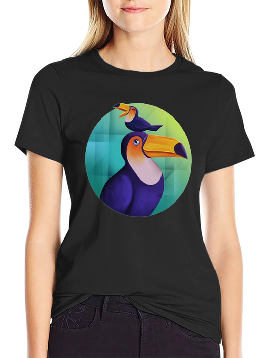 Toucan Graphic Black T-Shirt