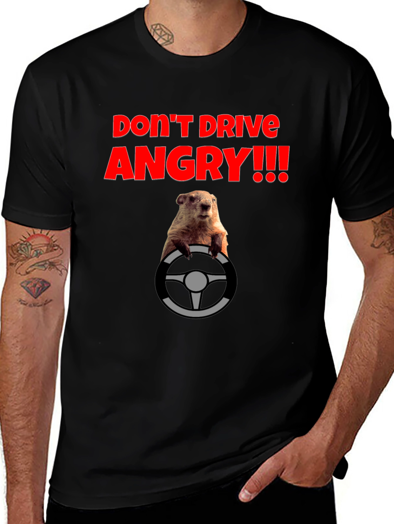 Dont Drive Angry! T-Shirt - Groundhog Day Style