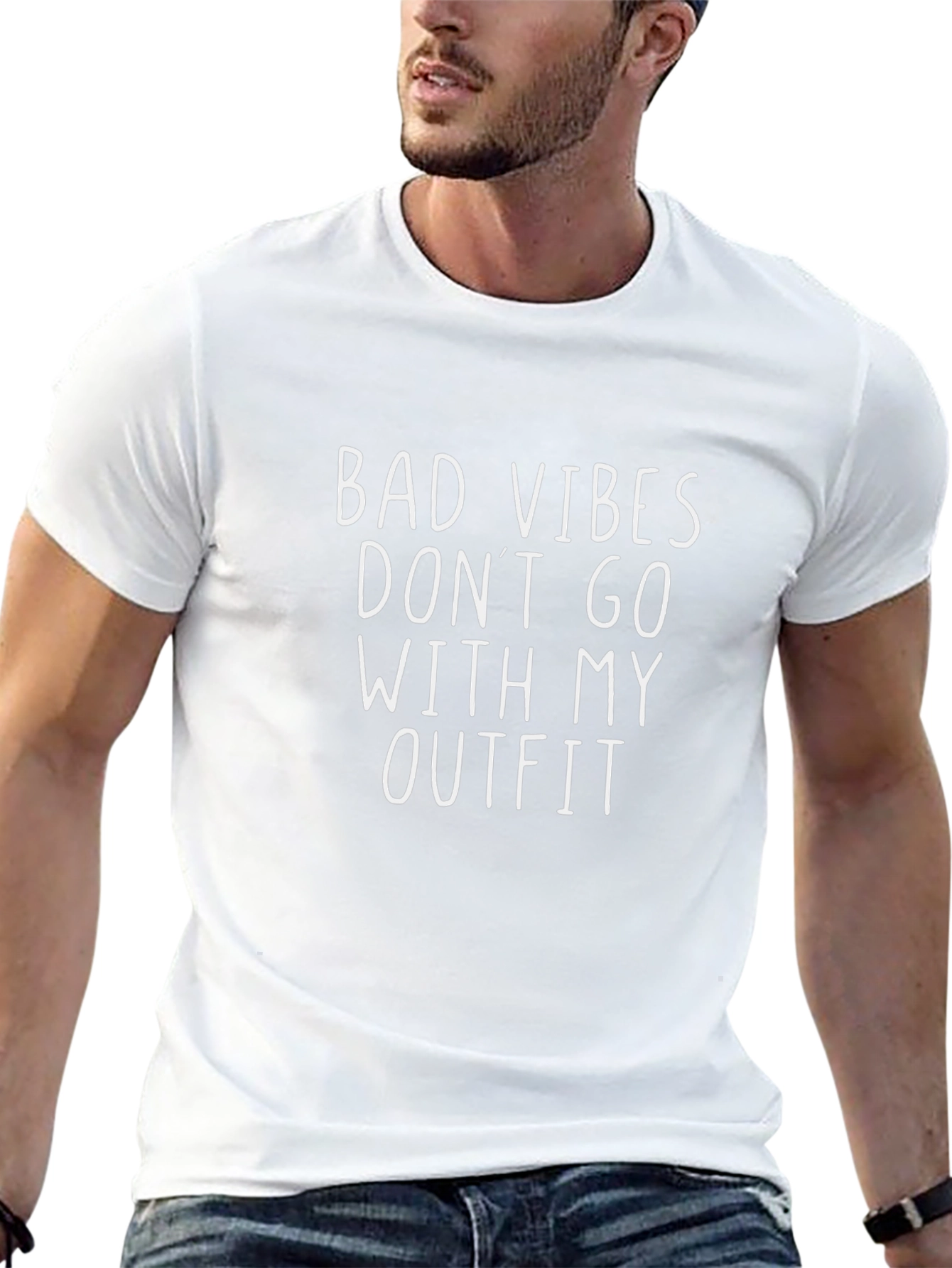 Bad Vibes Funny Graphic T-Shirt