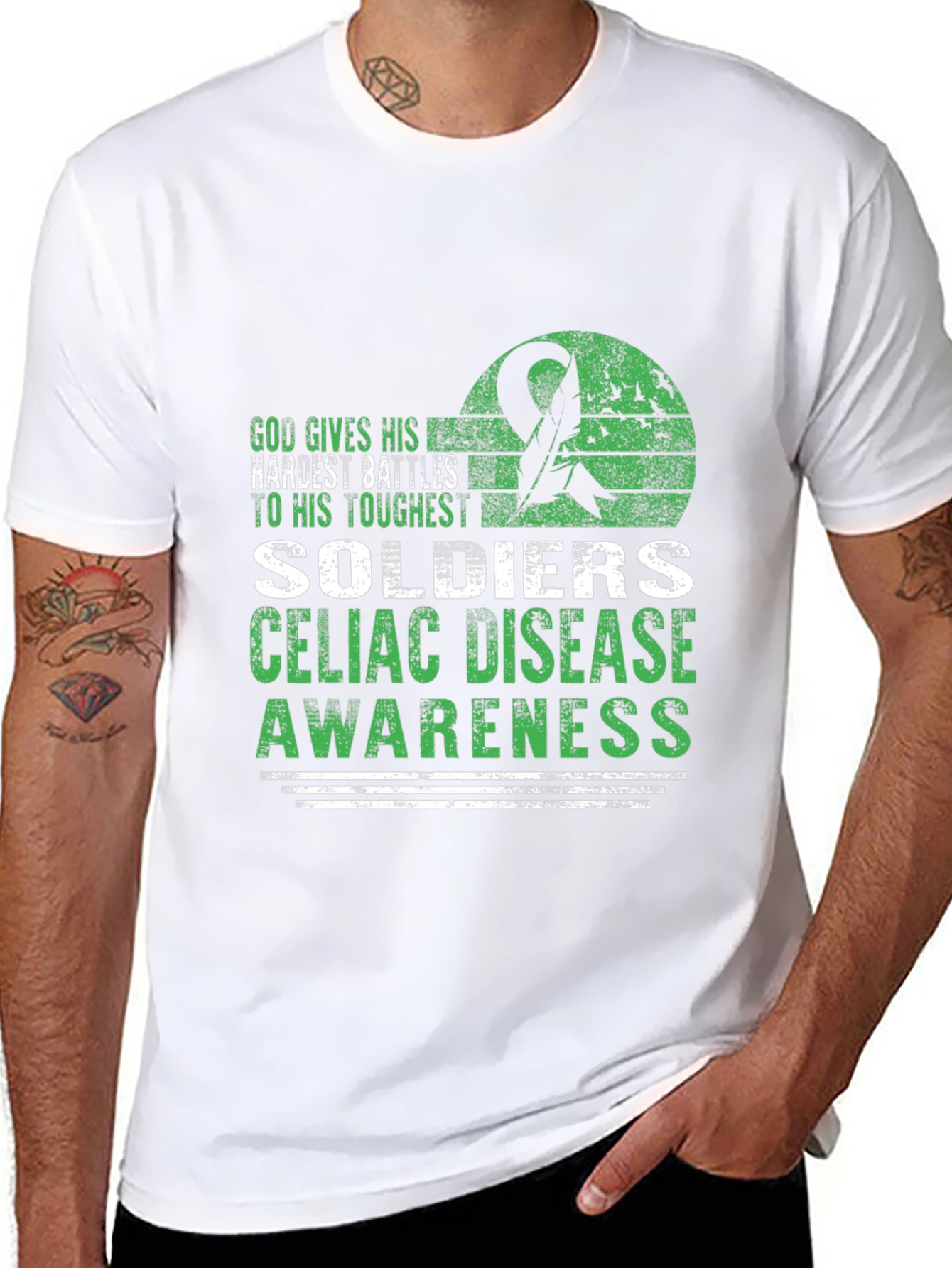 Celiac Disease Awareness Soldier T-Shirt