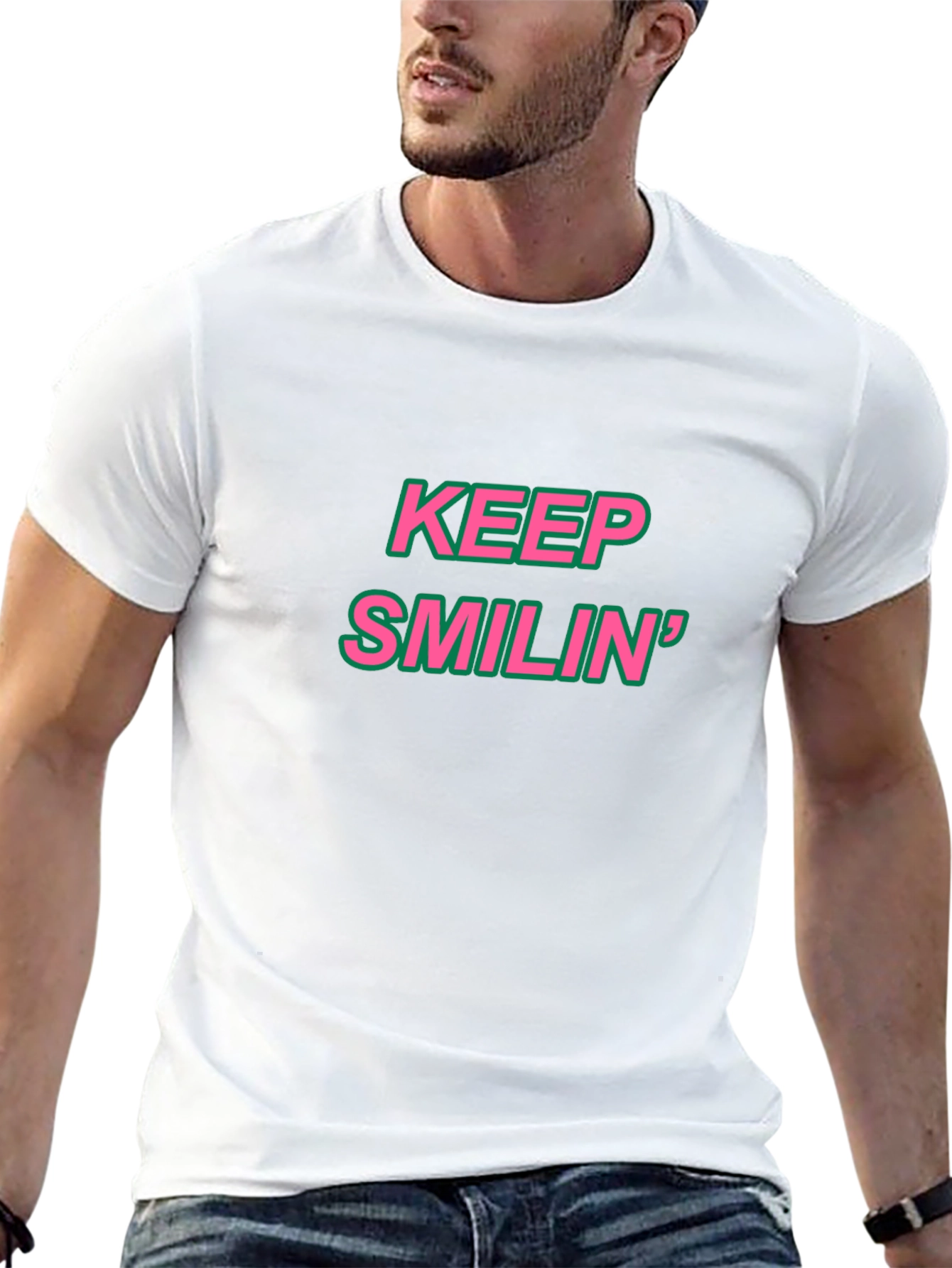 Keep Smilin Black Tee