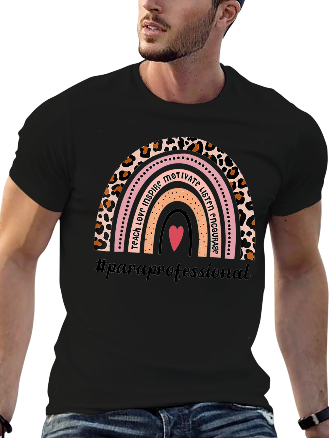 Paraprofessional Rainbow Graphic T-Shirt