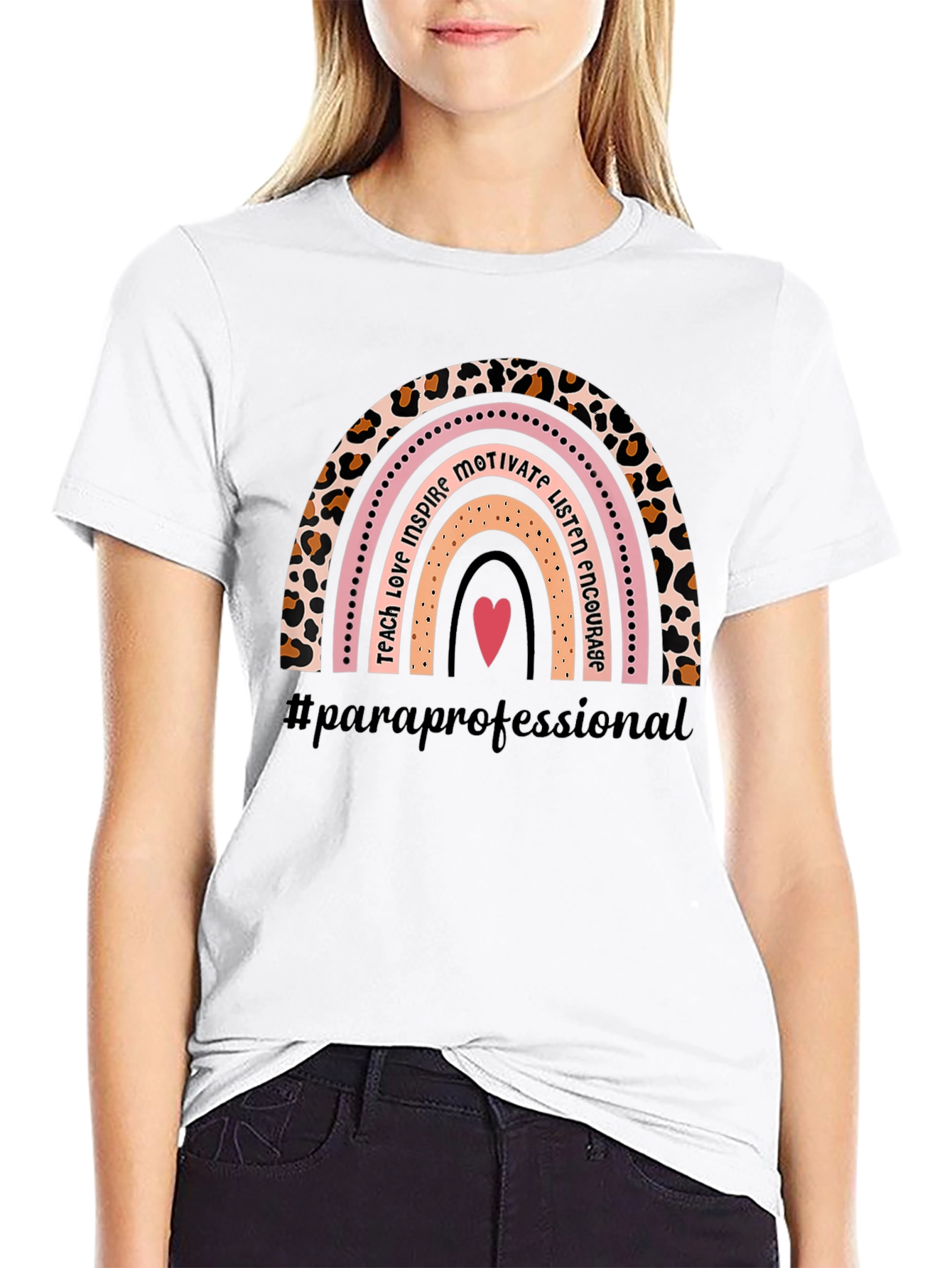 Paraprofessional Rainbow Graphic T-Shirt