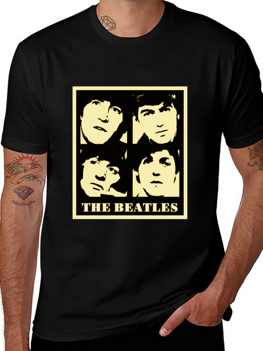 The Beatles Retro Graphic Tee - Black