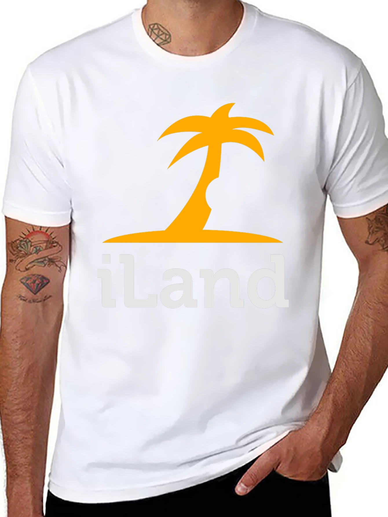 Island Life Black T-Shirt - Tropical Vacation Vibes