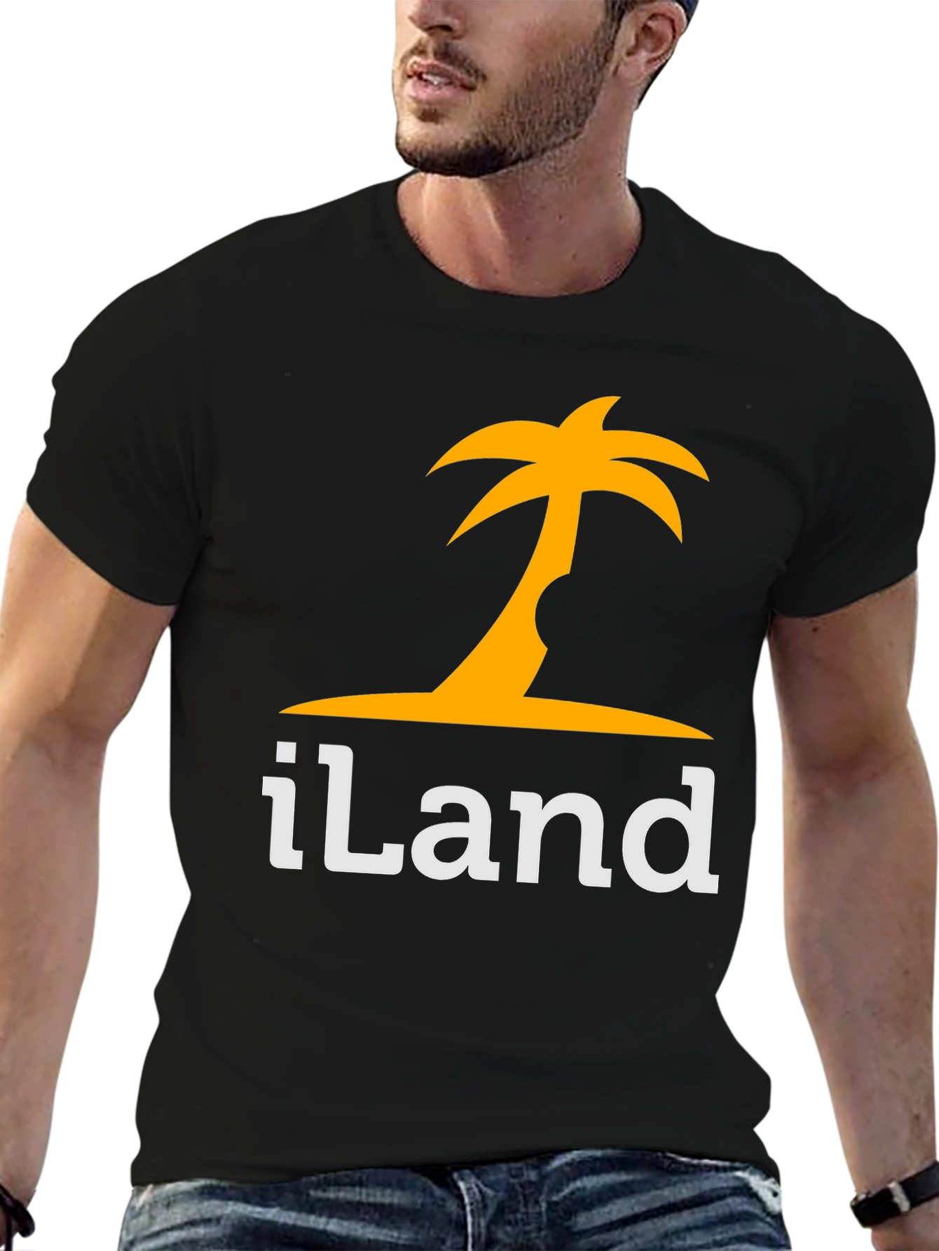 Island Life Black T-Shirt - Tropical Vacation Vibes