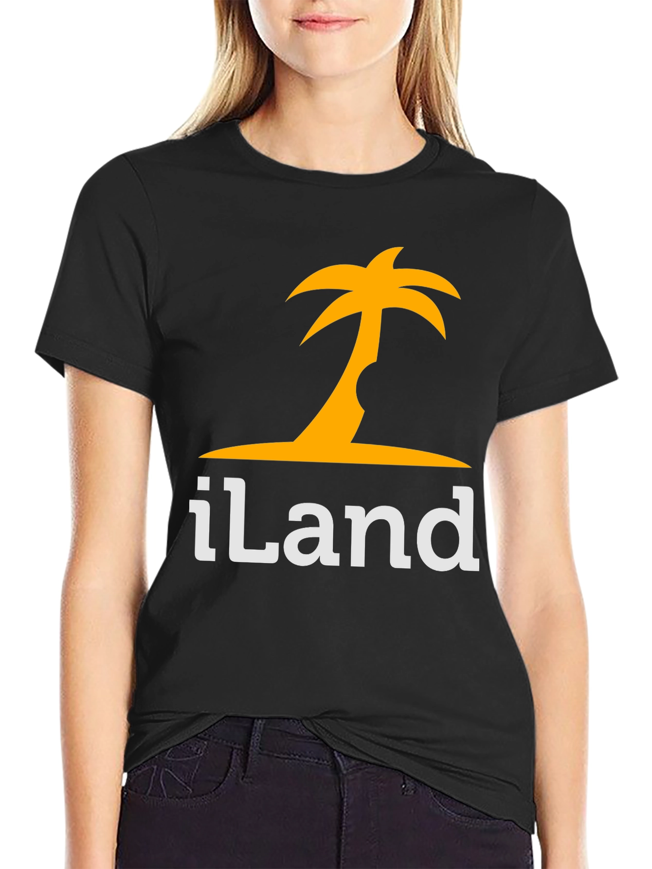 Island Life Black T-Shirt - Tropical Vacation Vibes