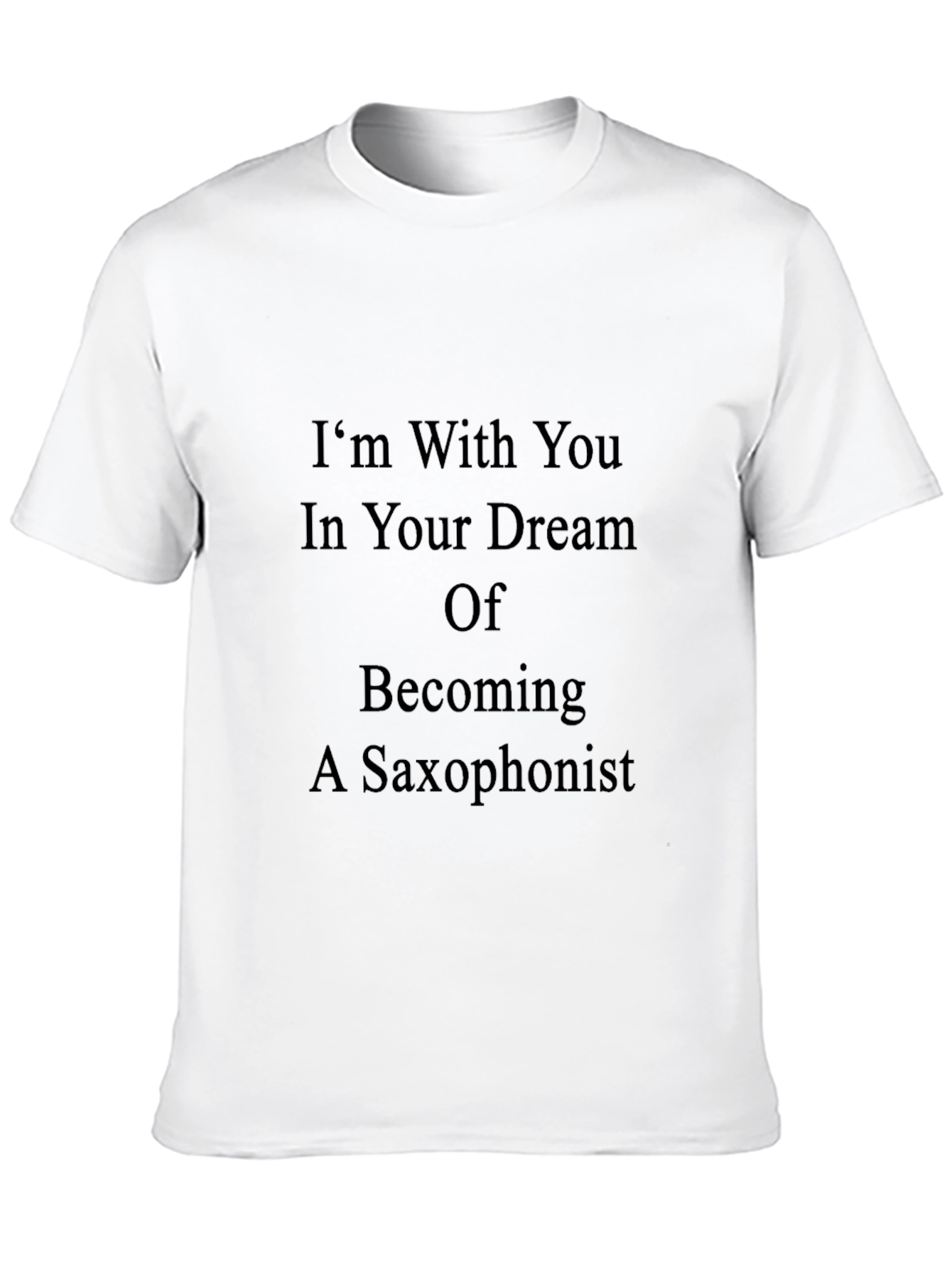 Saxophonist Dream T-Shirt - Black Crew Neck Tee