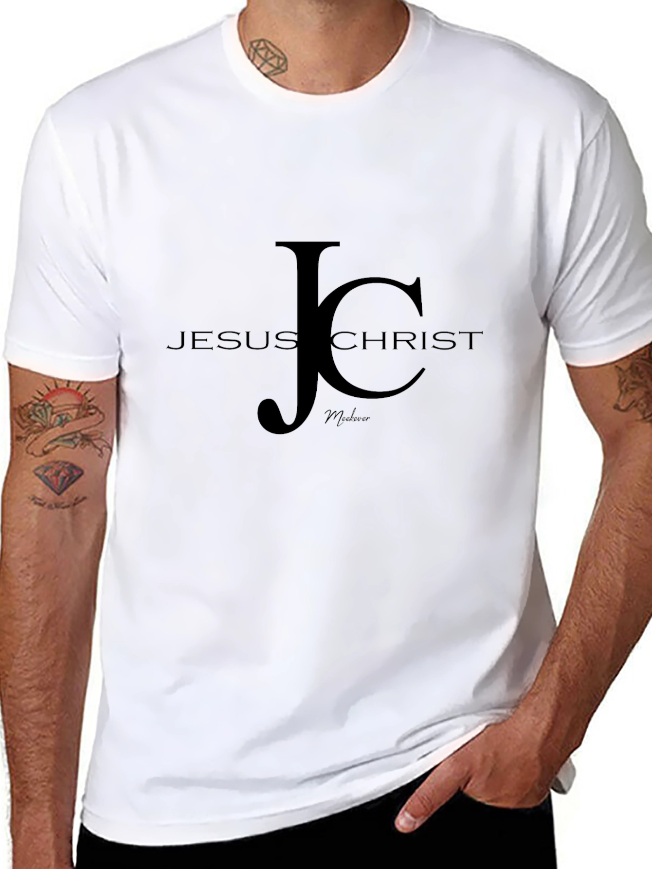 Jesus Christ JC Graphic Black T-Shirt