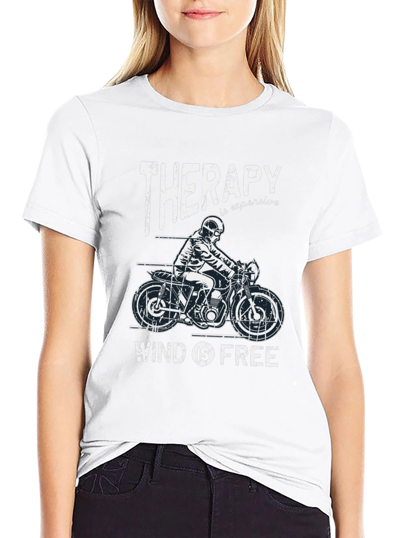 Therapy is Expensive Wind is Free Graphic T-Shirt