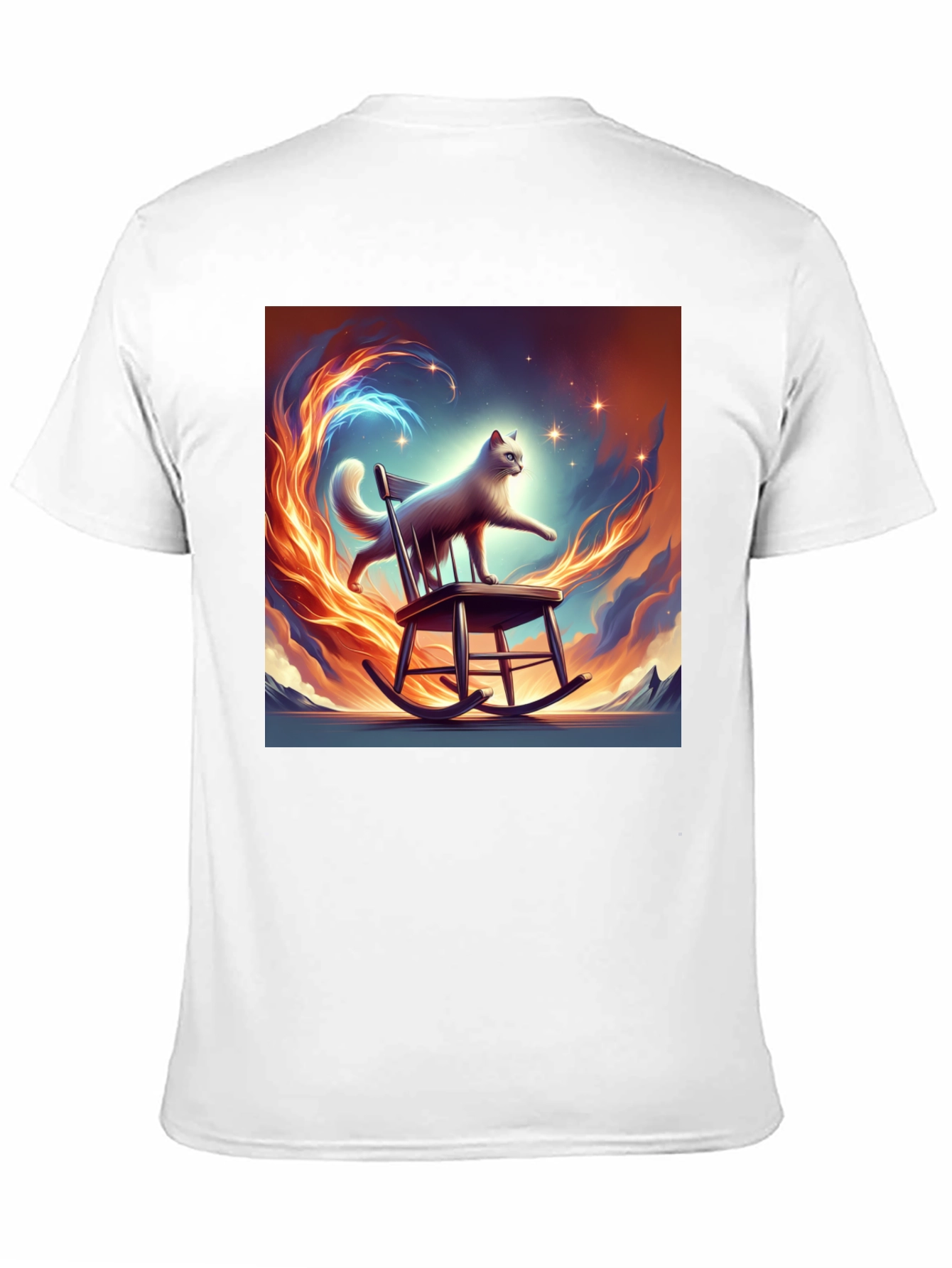 Cat on Rocking Chair Graphic Tee