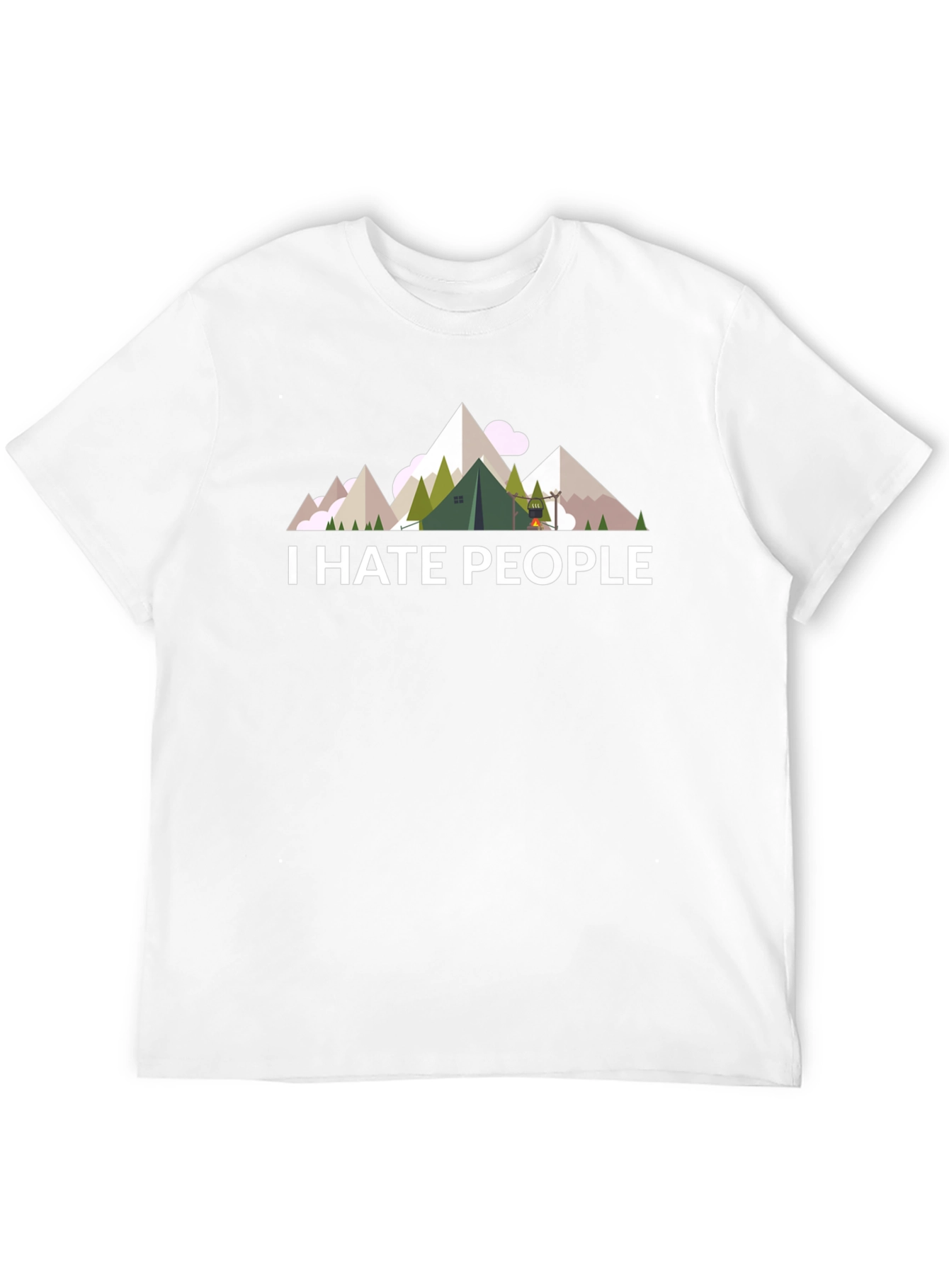 I Hate People T-Shirt - Camping & Hiking Tee