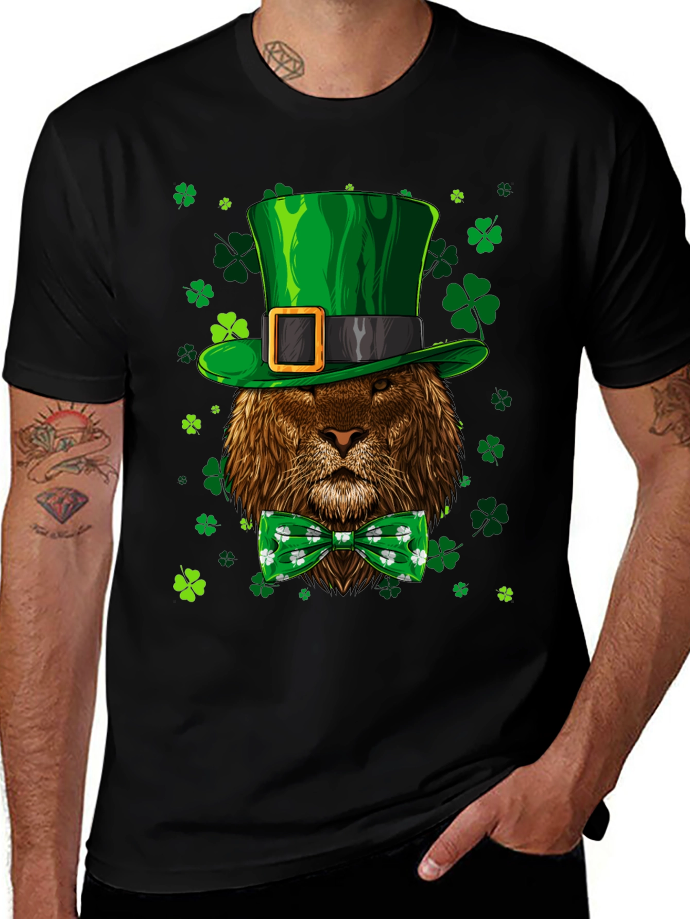 St. Patricks Day Lion Graphic Tee