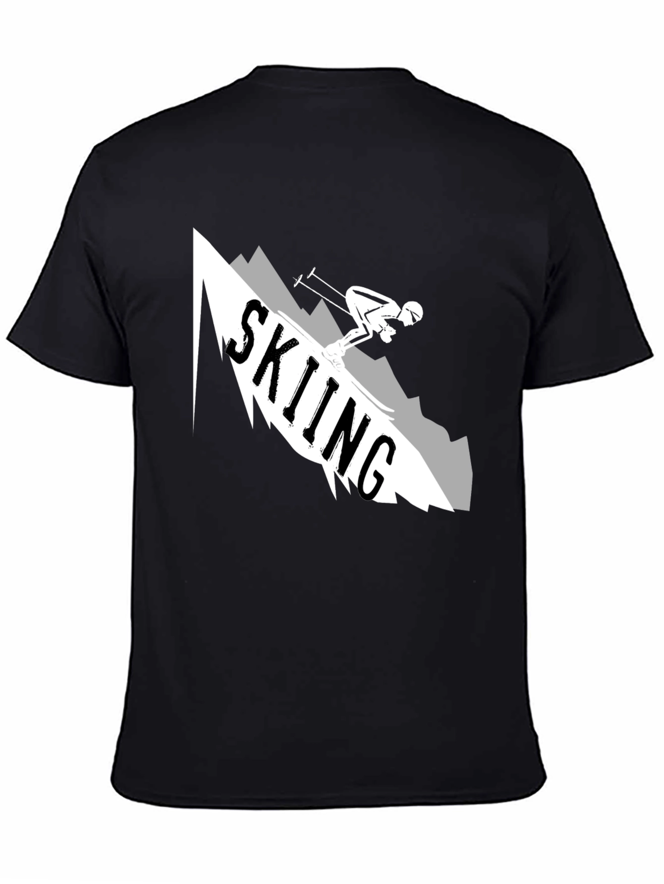 Skiing Graphic T-Shirt: Mountain Adventure Tee