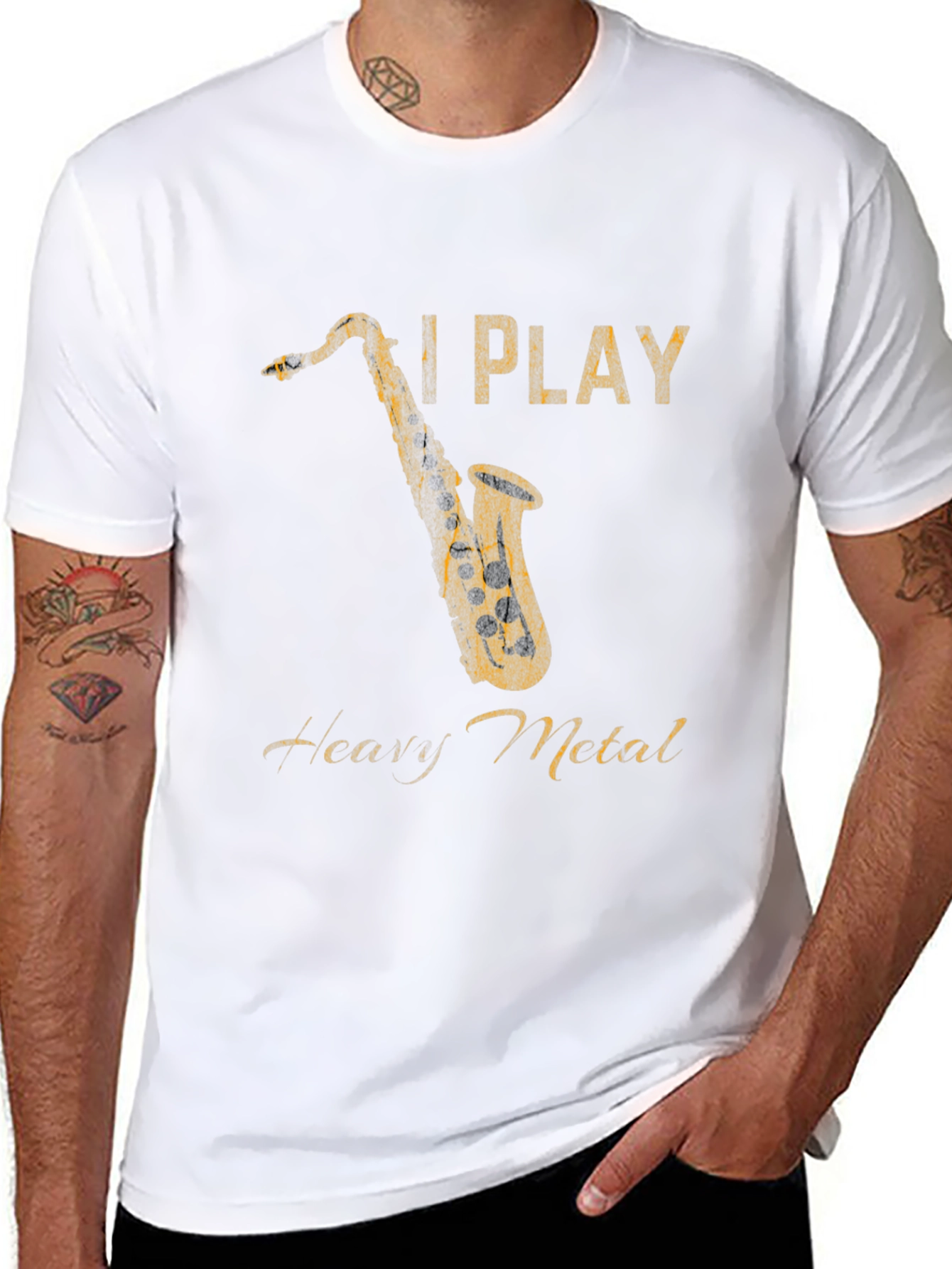 I Play Heavy Metal Saxophone T-Shirt