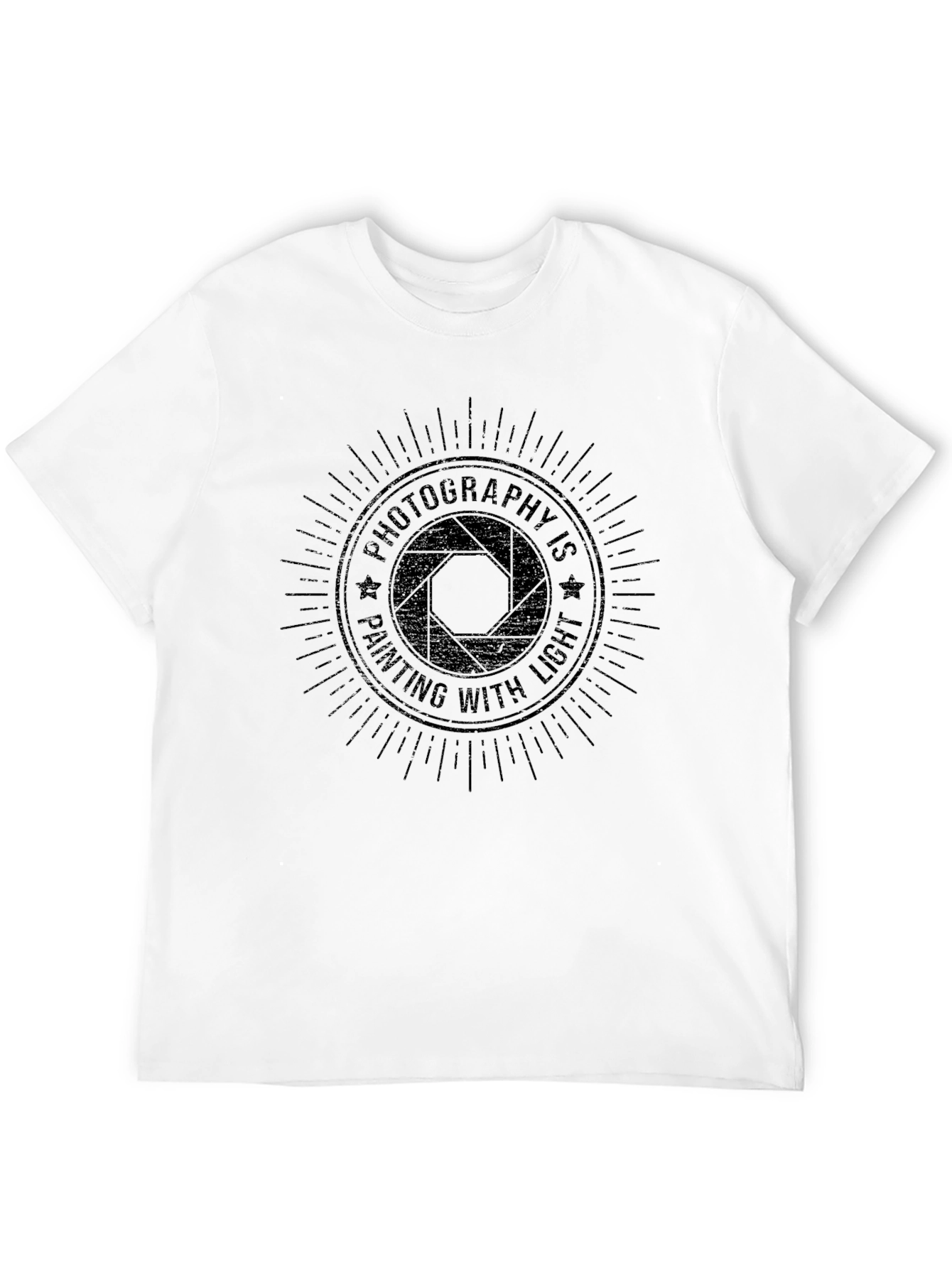 Photography is Painting with Light Black T-Shirt