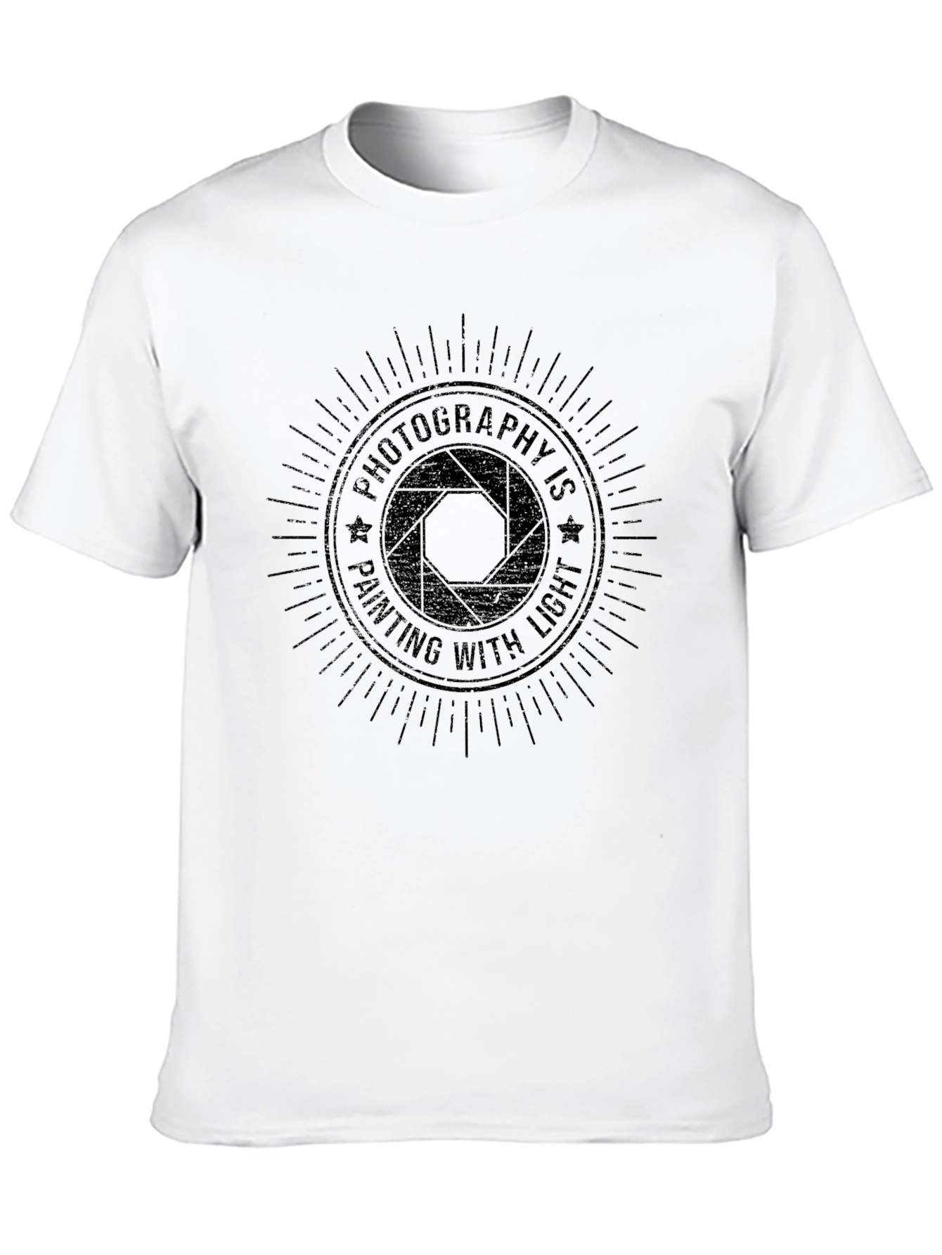 Photography is Painting with Light Black T-Shirt