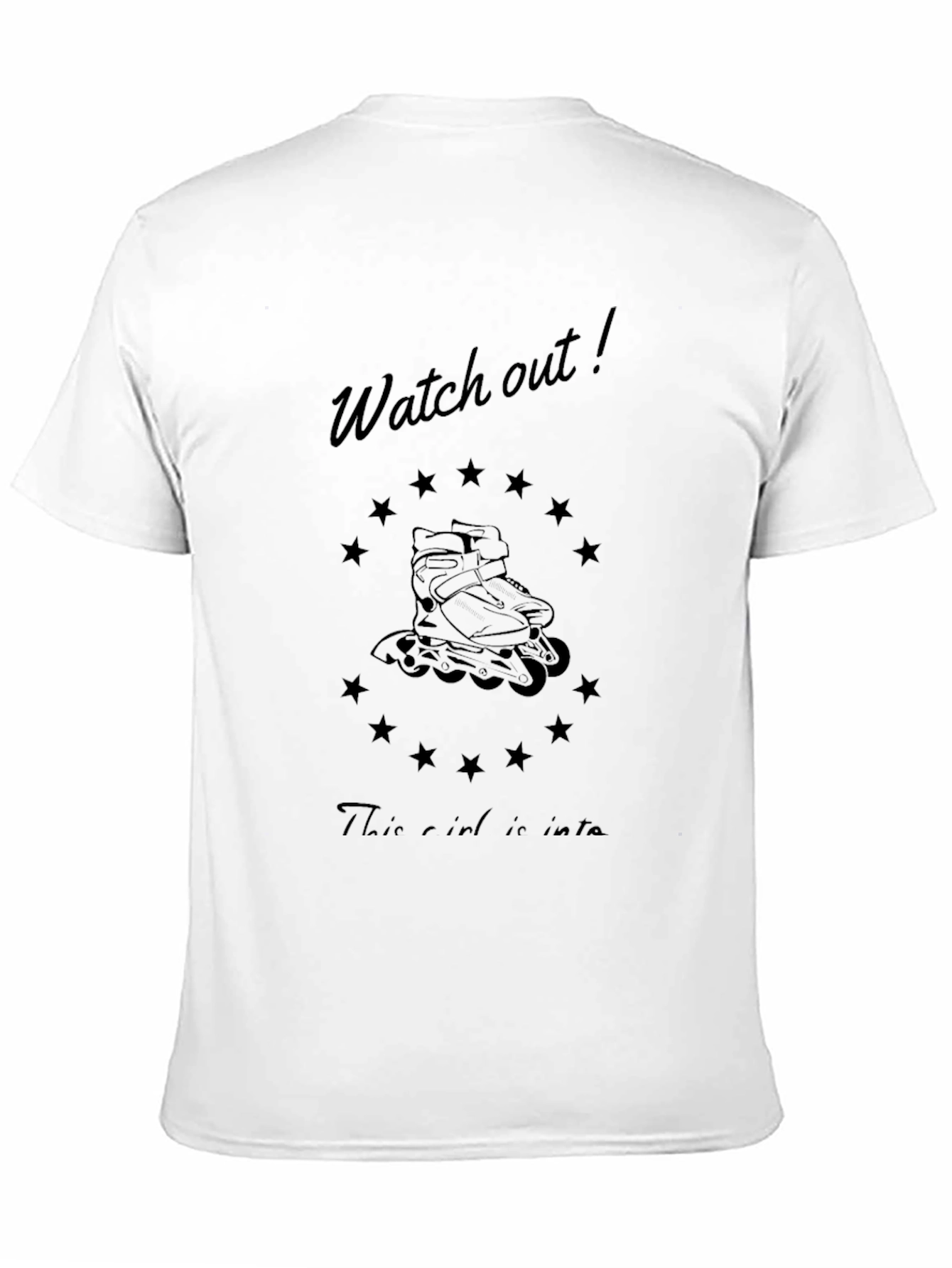 Watch Out! Roller Skate Graphic T-Shirt