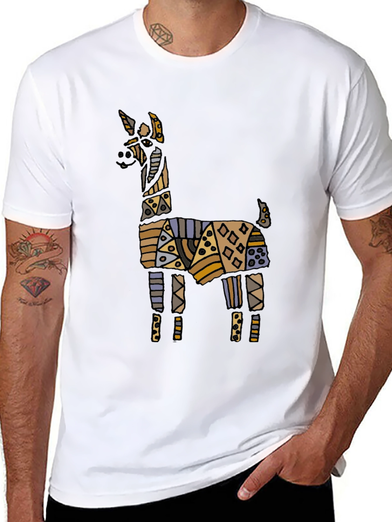 Tribal Llama Graphic Tee