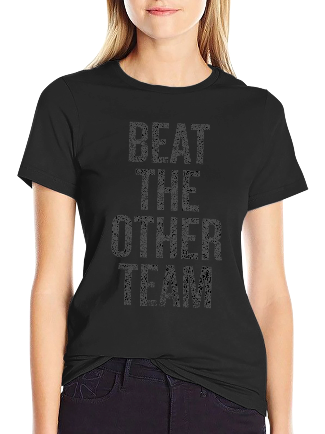 Beat The Other Team Black T-Shirt