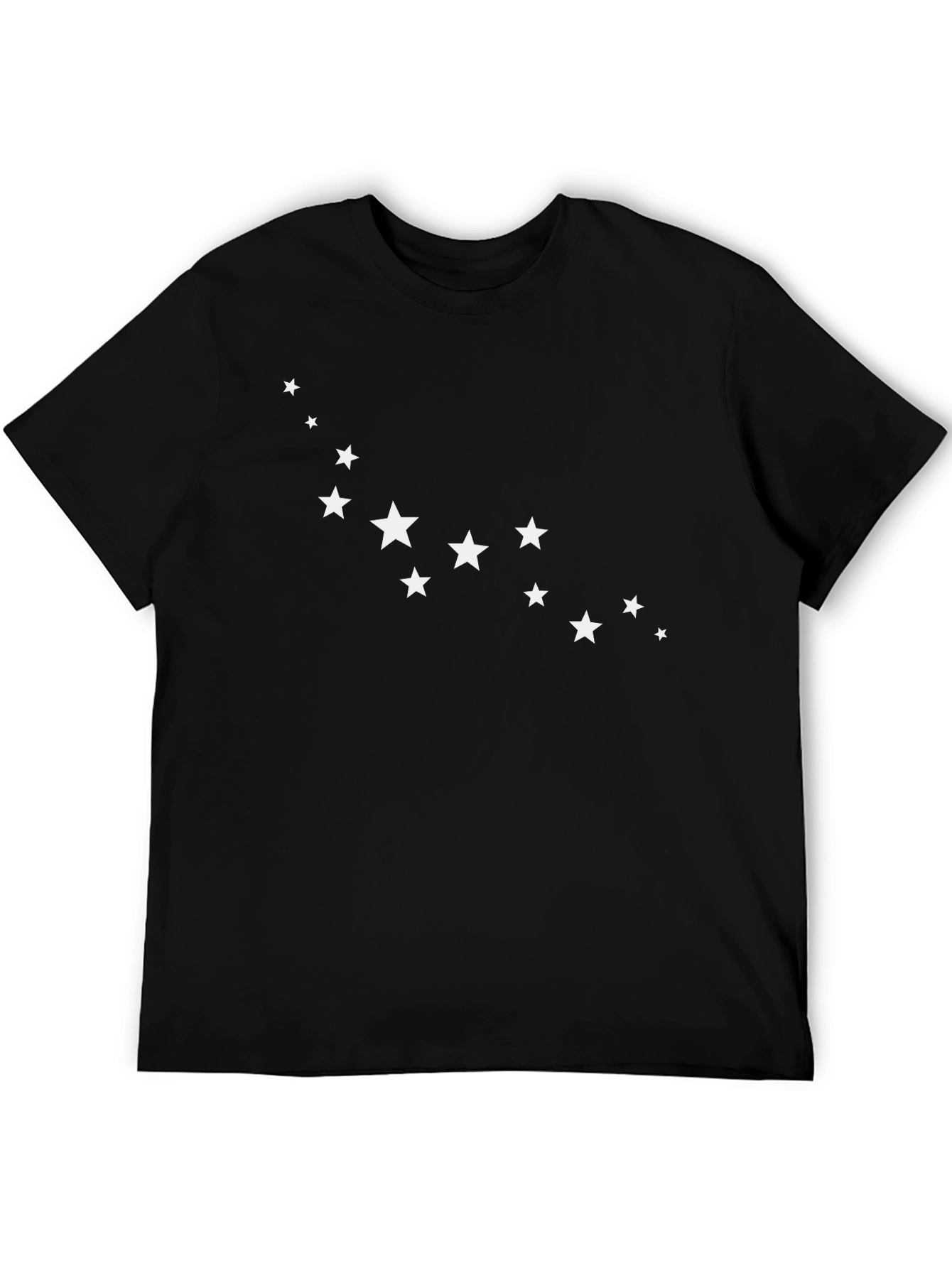 Star Constellation Graphic Tee - Modern Black T-Shirt