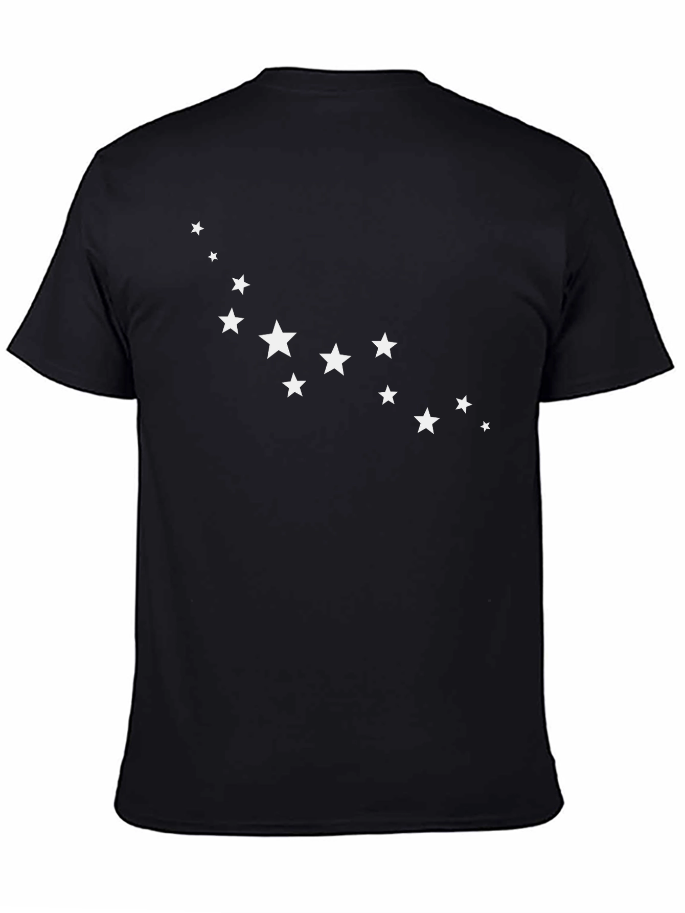 Star Constellation Graphic Tee - Modern Black T-Shirt
