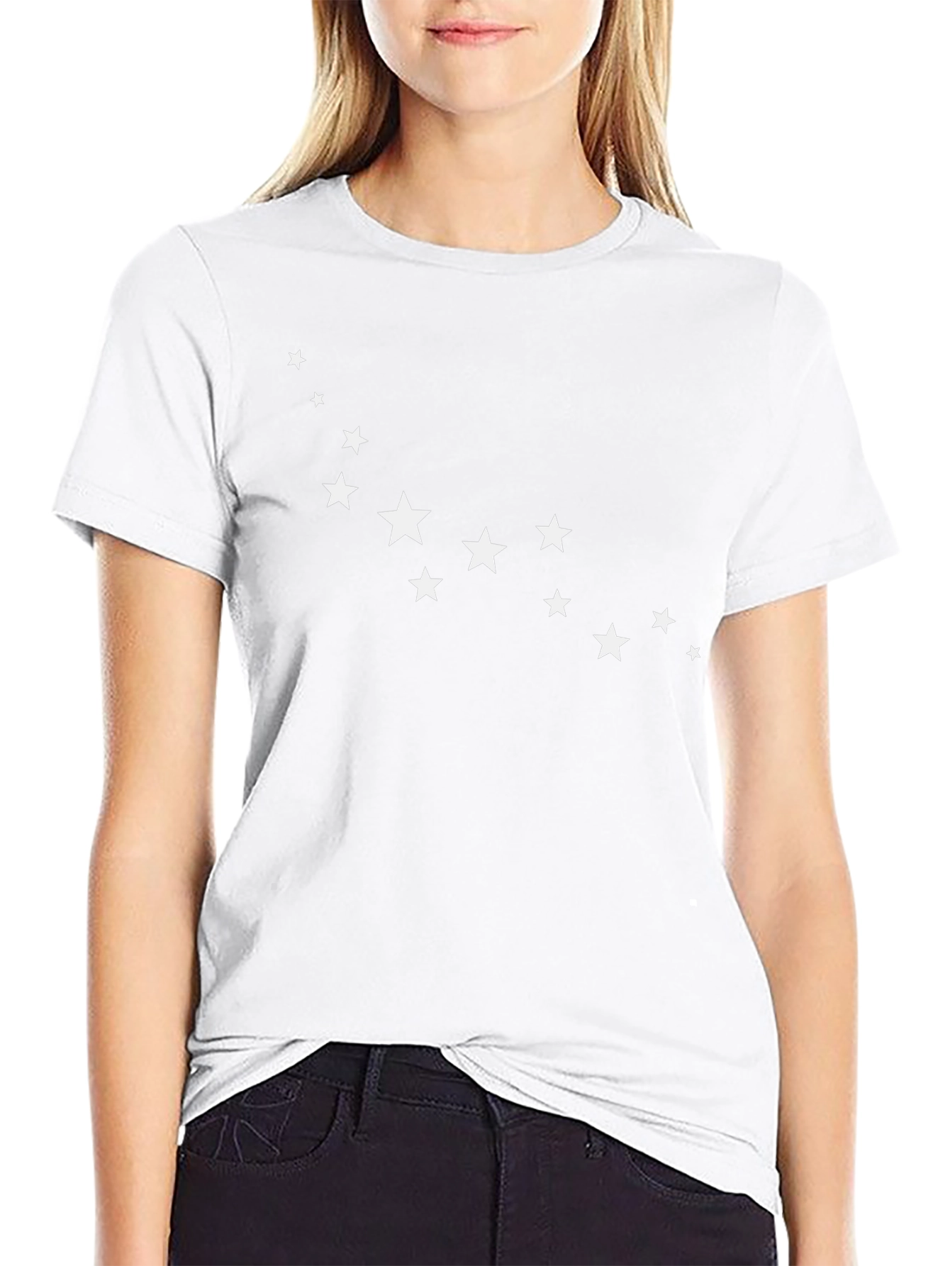 Star Constellation Graphic Tee - Modern Black T-Shirt