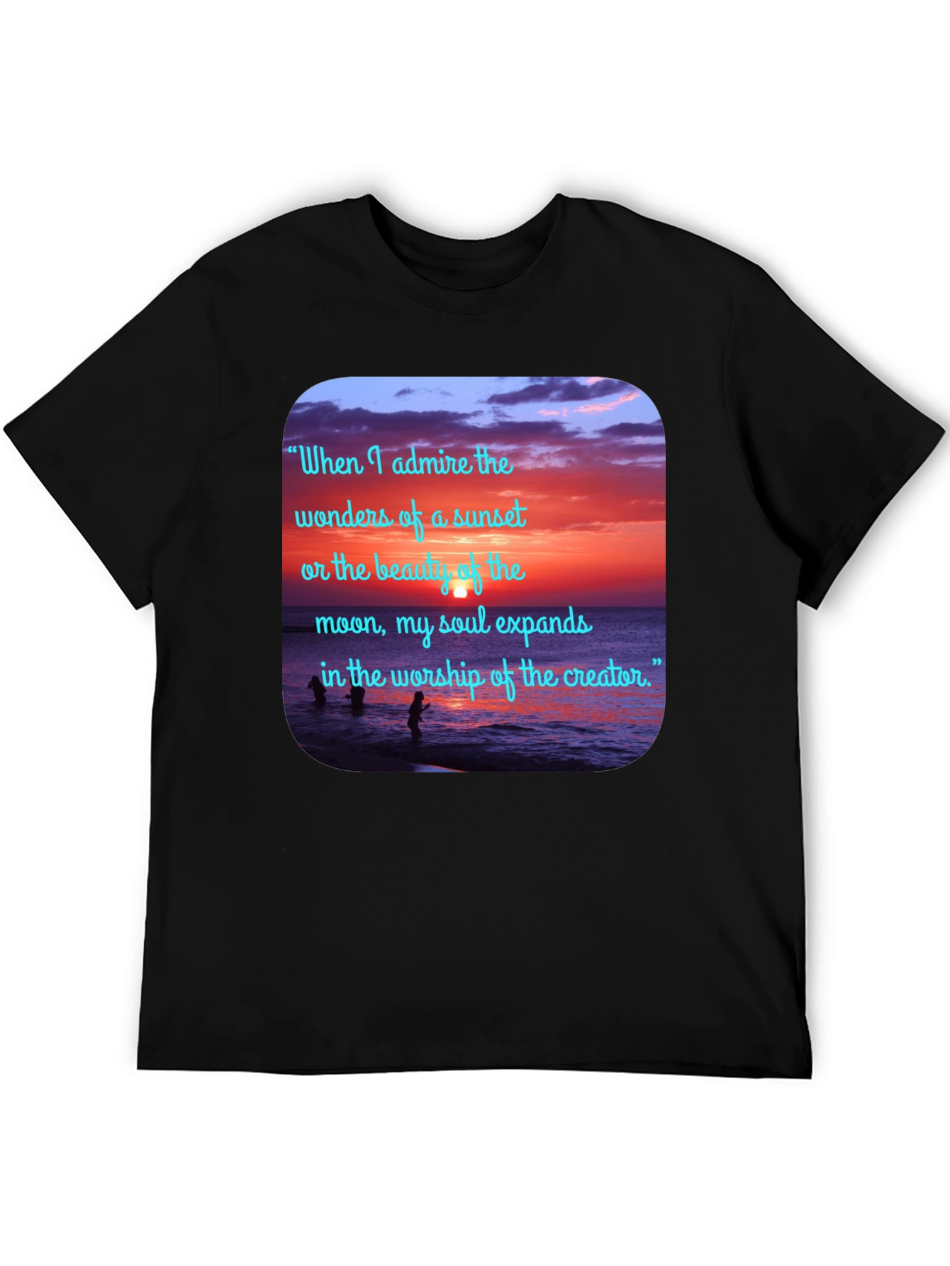 Sunset Beach Quote Graphic Tee